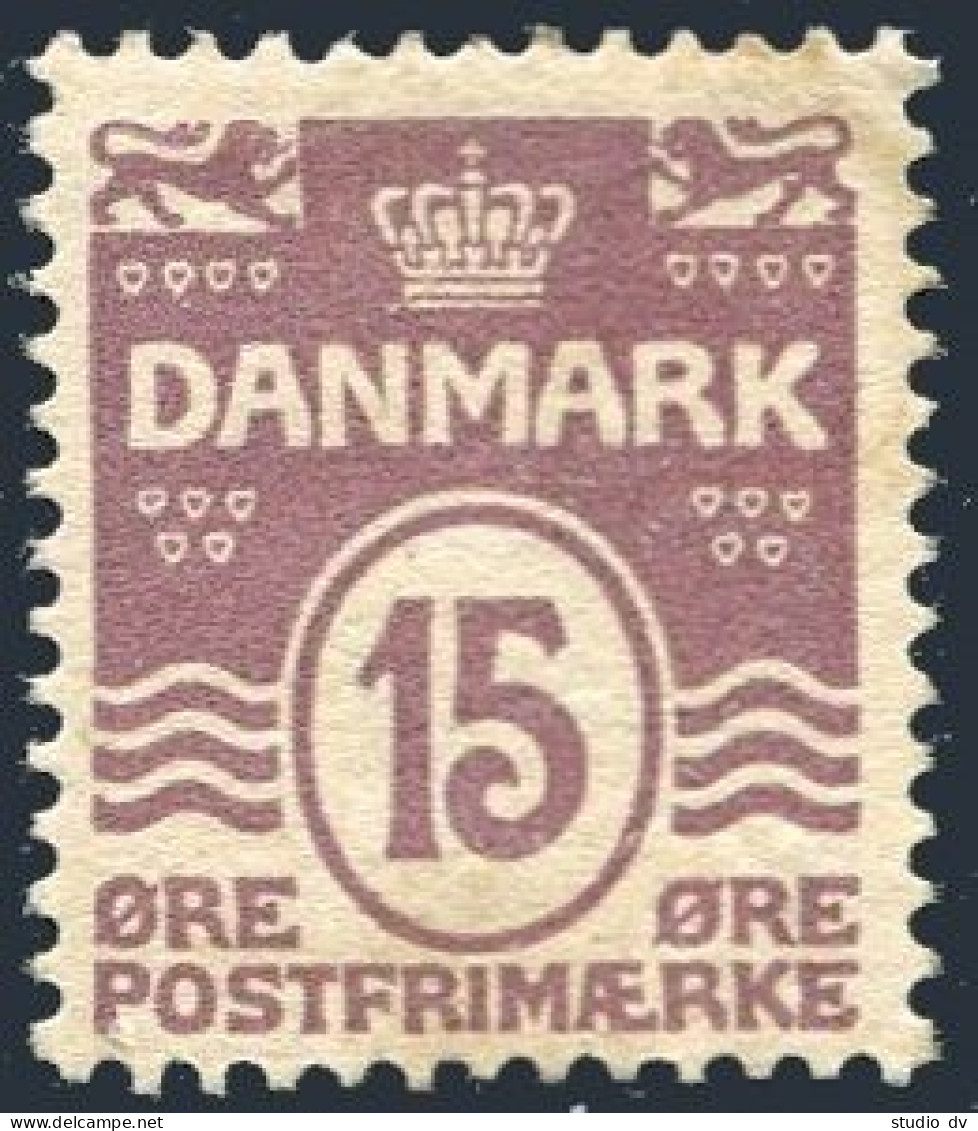 Denmark 63, Lightly Hinged. Michel 46A. Definitive Waves, 1905. - Neufs