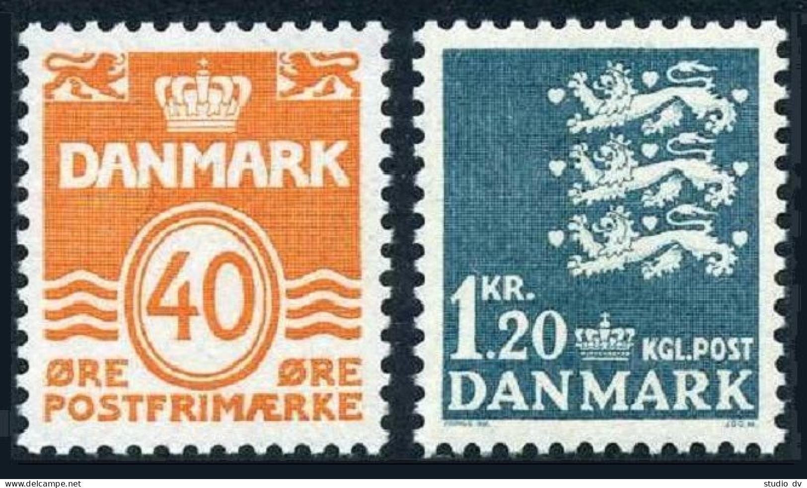 Denmark 437A, 441A, MNH. Michel 512-513. Definitive 1971. - Unused Stamps