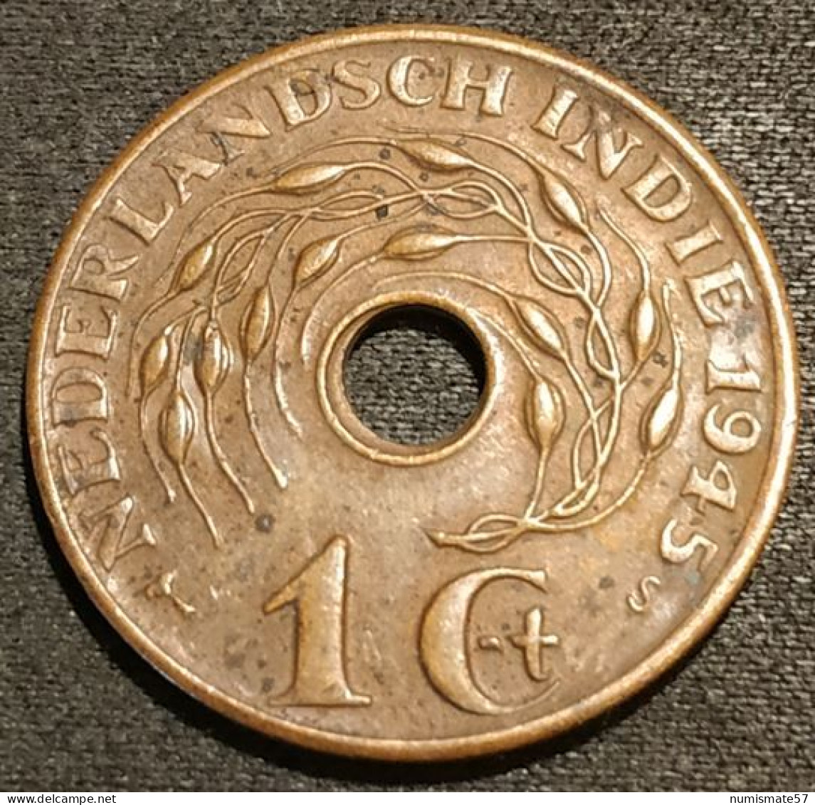 INDONESIE - INDONESIA - 1 CENT 1945 S - Wilhelmina - KM 317 - ( NEDERLANDSCH INDIE ) - Indonesia