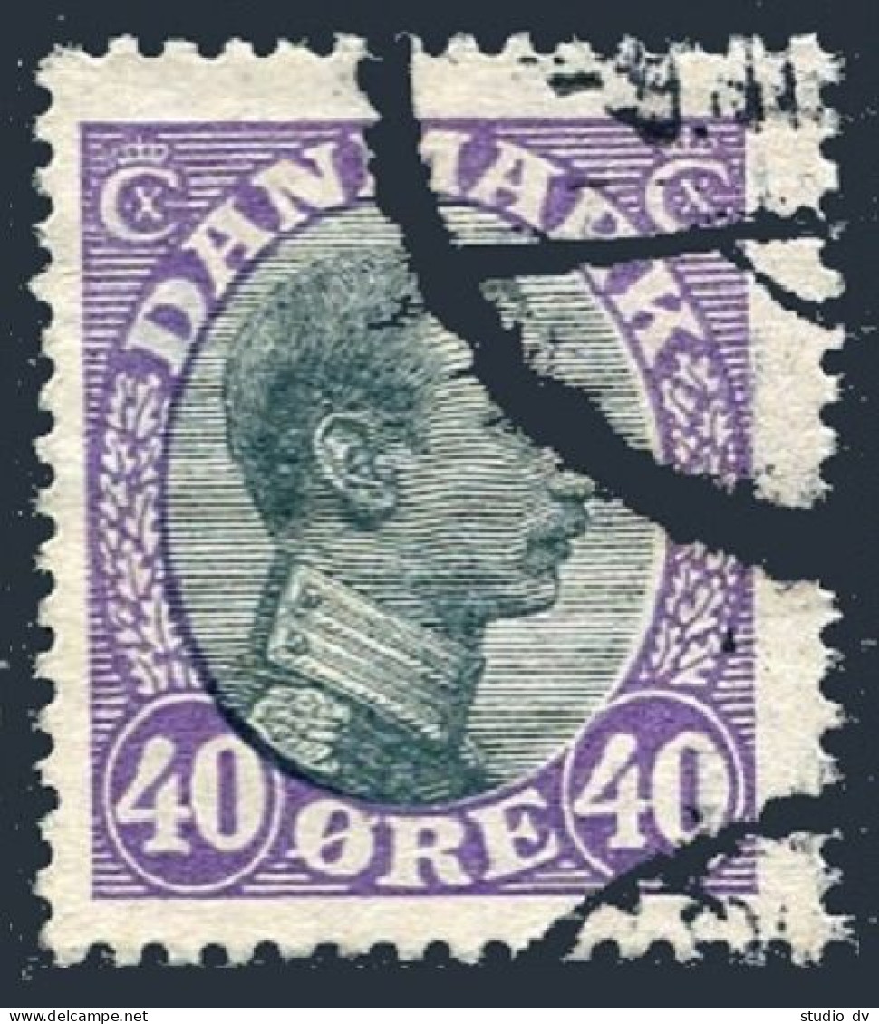 Denmark 116, Used. Michel 104b. King Christian X, 1918. - Oblitérés