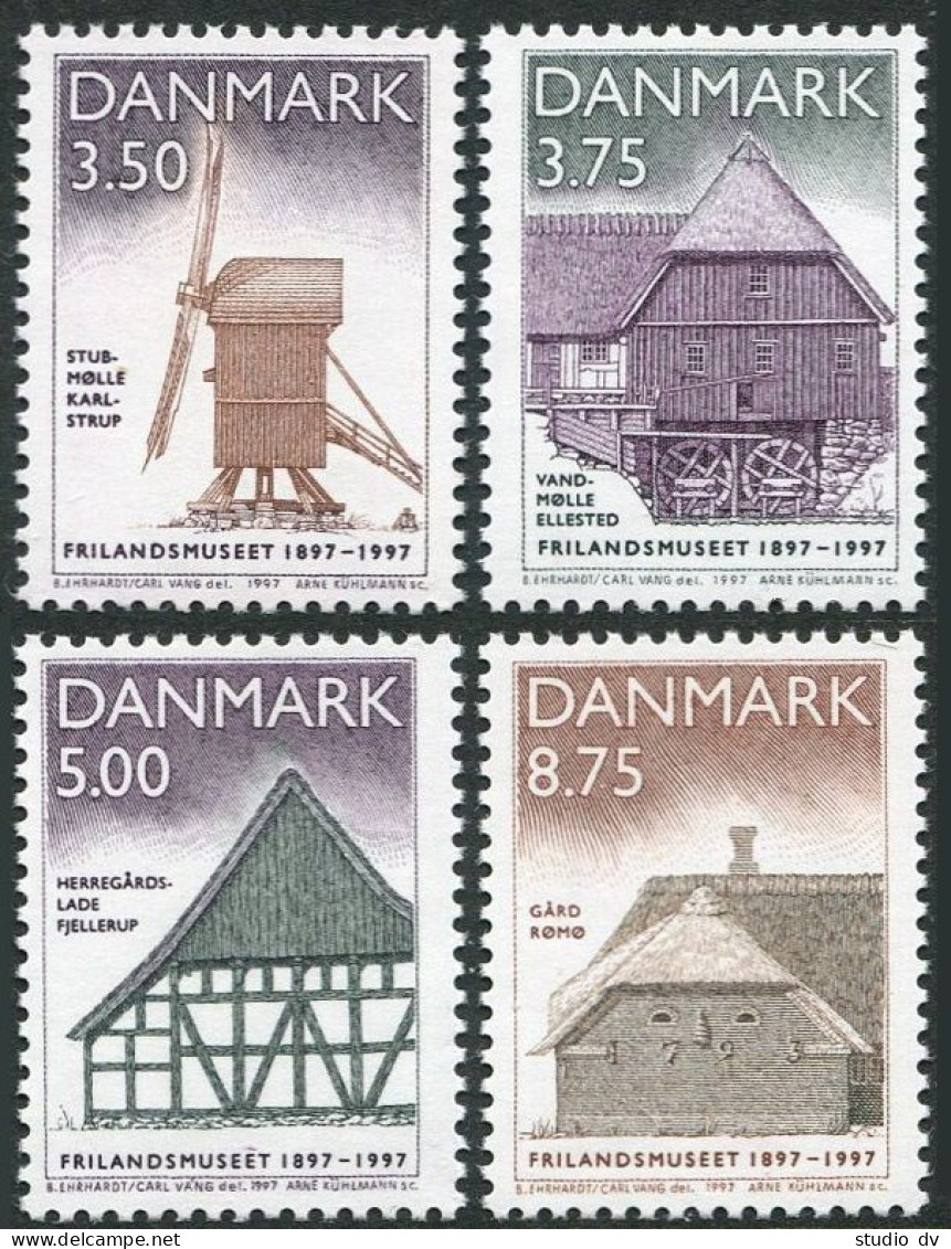 Denmark 1067-1070, MNH. Michel 1146-1149. Open Air Museum, Copenhagen, 100, 1997 - Ungebraucht