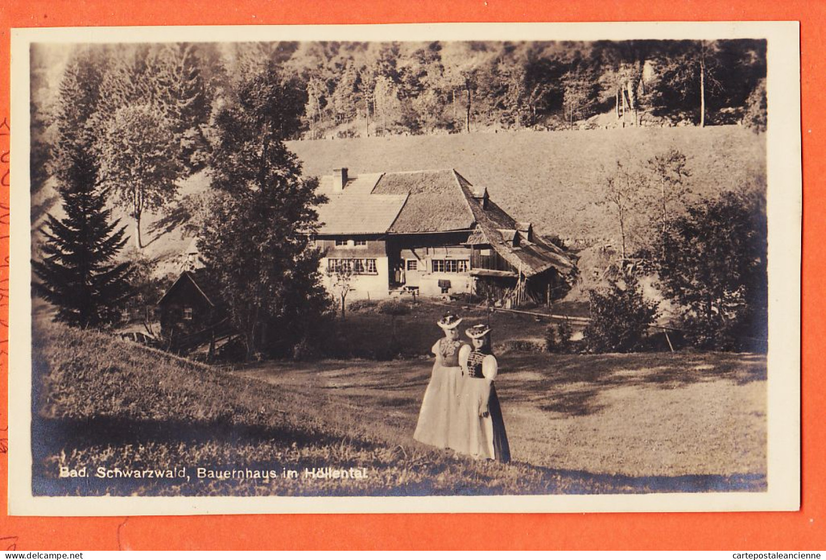 23531 / HOLLENTAL Baden-Württemberg Bad SCHWARZWALD Bauernhaus 1910s Paul KUENZ Freiburg Phot BAUMGARTNER - Höllental