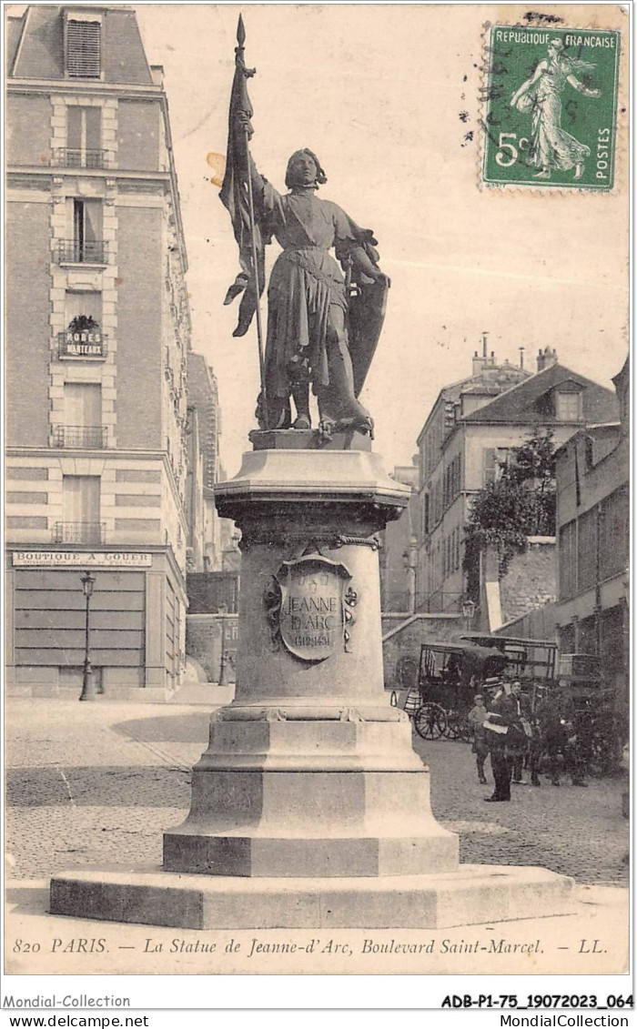 ADBP1-75-0033 - PARIS - La Statue De Jeanne-d'arc - Boulevard Saint-marcel - Statuen