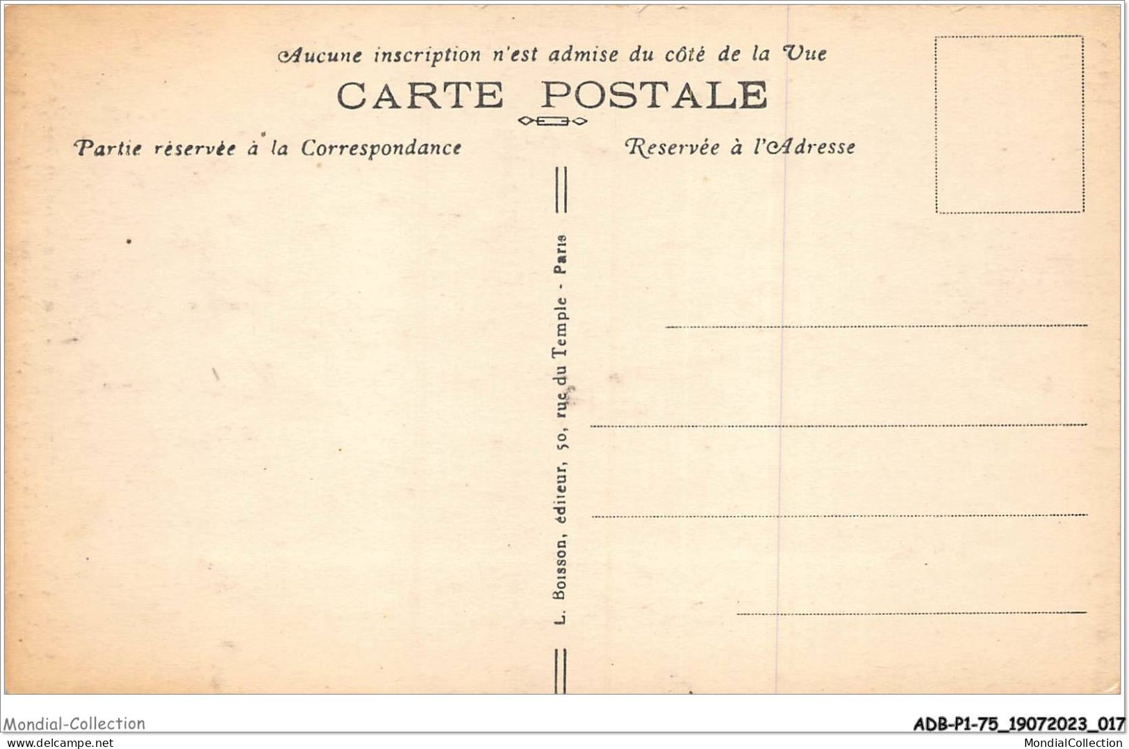 ADBP1-75-0009 - VIEUX MONTMARTRE - La Rue Cortot En 1840 - Loten, Series, Verzamelingen