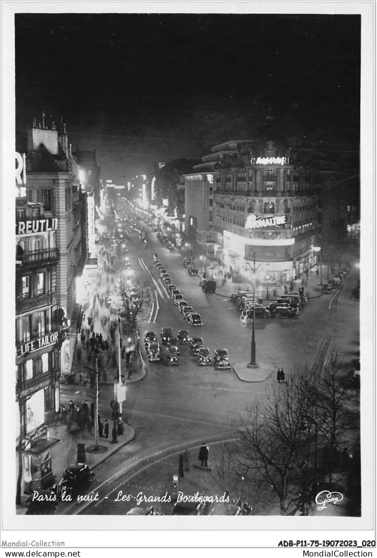 ADBP11-75-0842 - PARIS La Nuit - Les Grands Boulevards - Parigi By Night