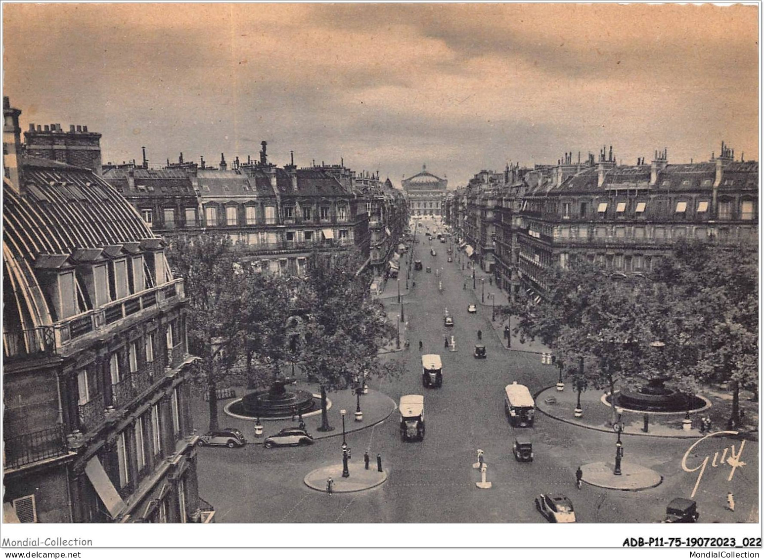 ADBP11-75-0843 - PARIS - Avenue De L'opéra  - Transport Urbain En Surface