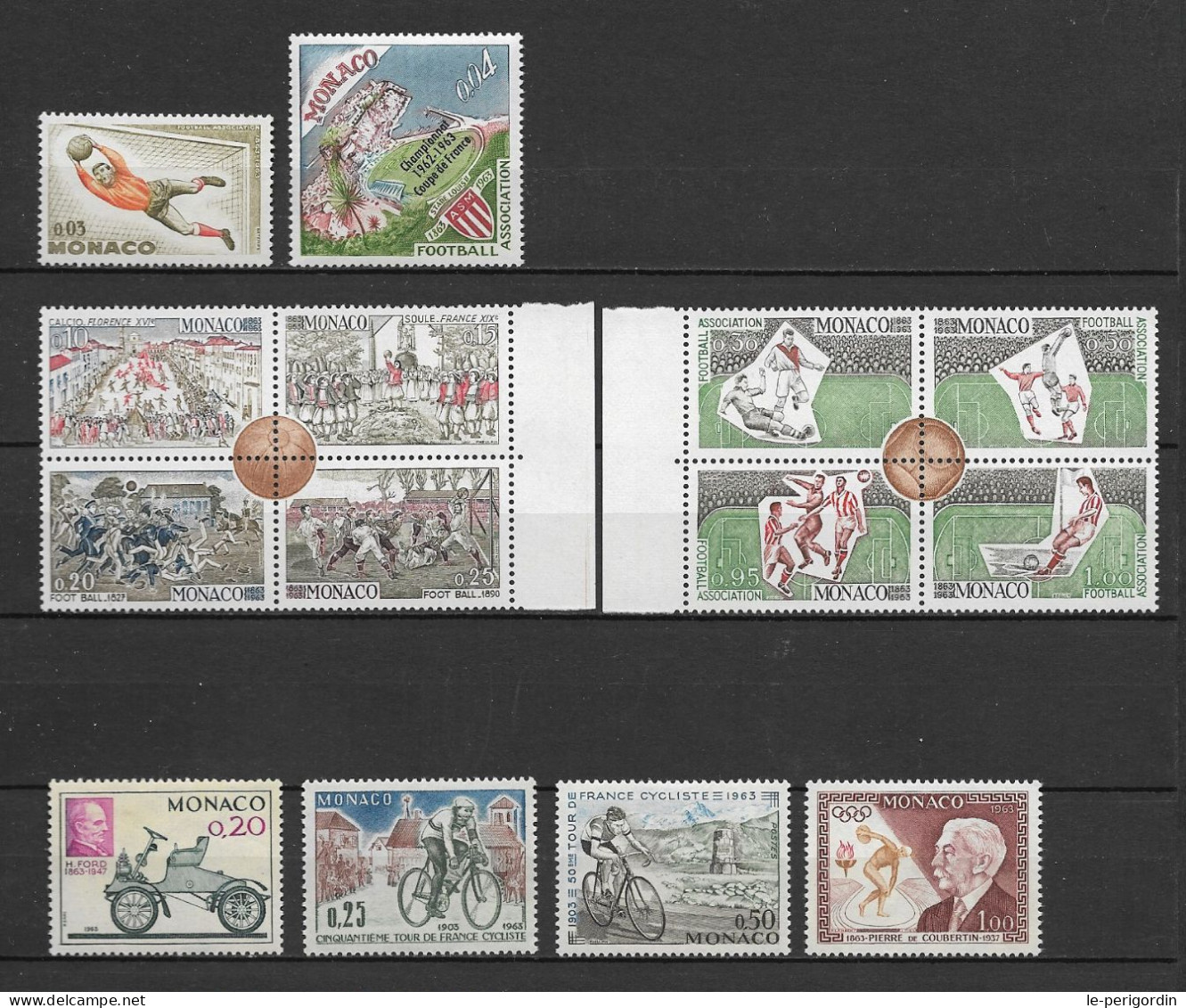 Monaco Année Complete 1963 , Neuve , ** , Sans Charniere , Ttb . - Annate Complete