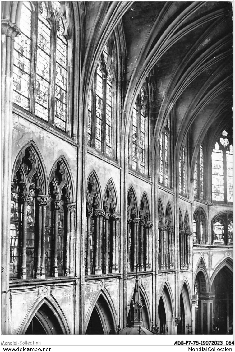 ADBP7-75-0595 - église Saint Séverin - PARIS - Fenêtres Hautes Et Faux Triforium  - Eglises