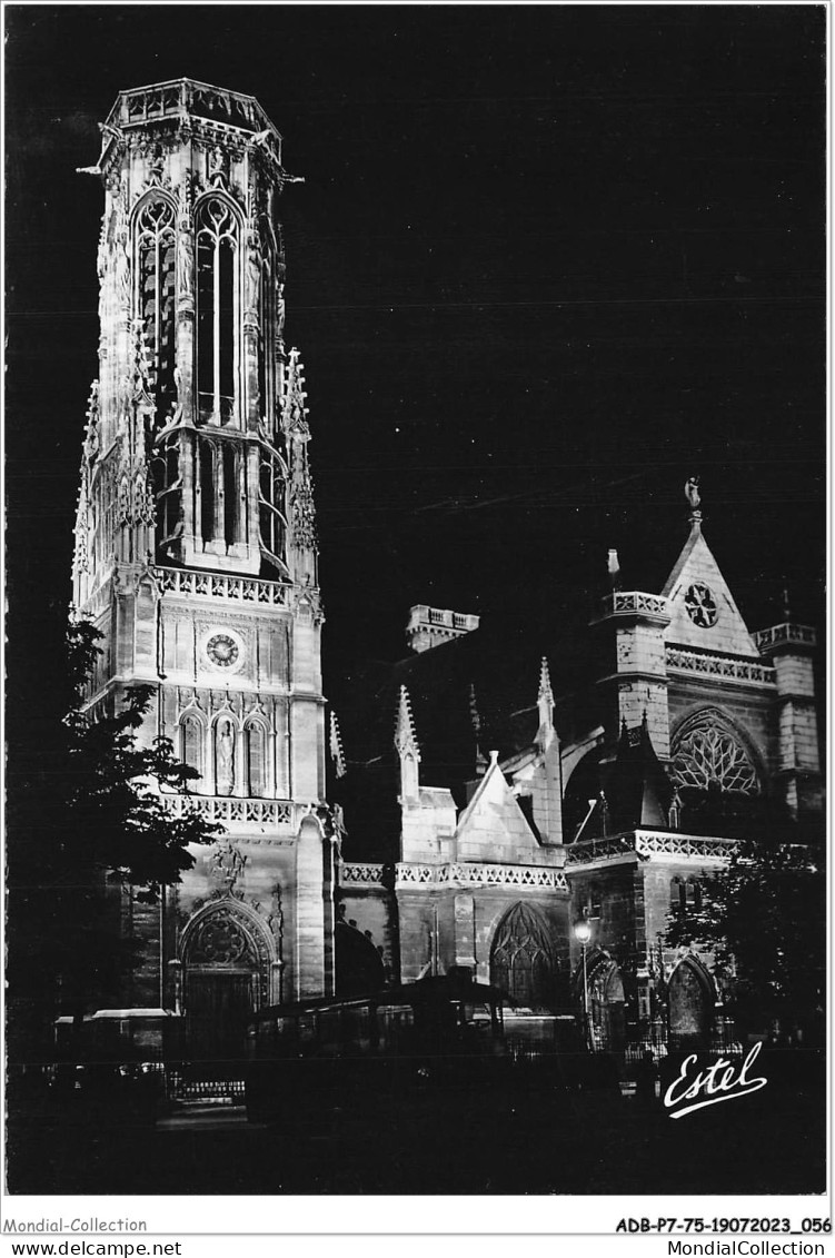 ADBP7-75-0591 - PARIS LA NUIT - L'église Saint-germain-l'auxerrois Illuminée  - Parijs Bij Nacht