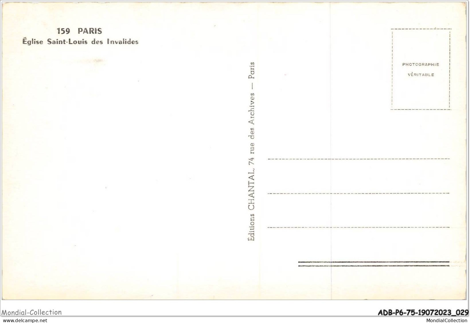 ADBP6-75-0481 - PARIS - église Saint-louis Des Invalides  - Eglises
