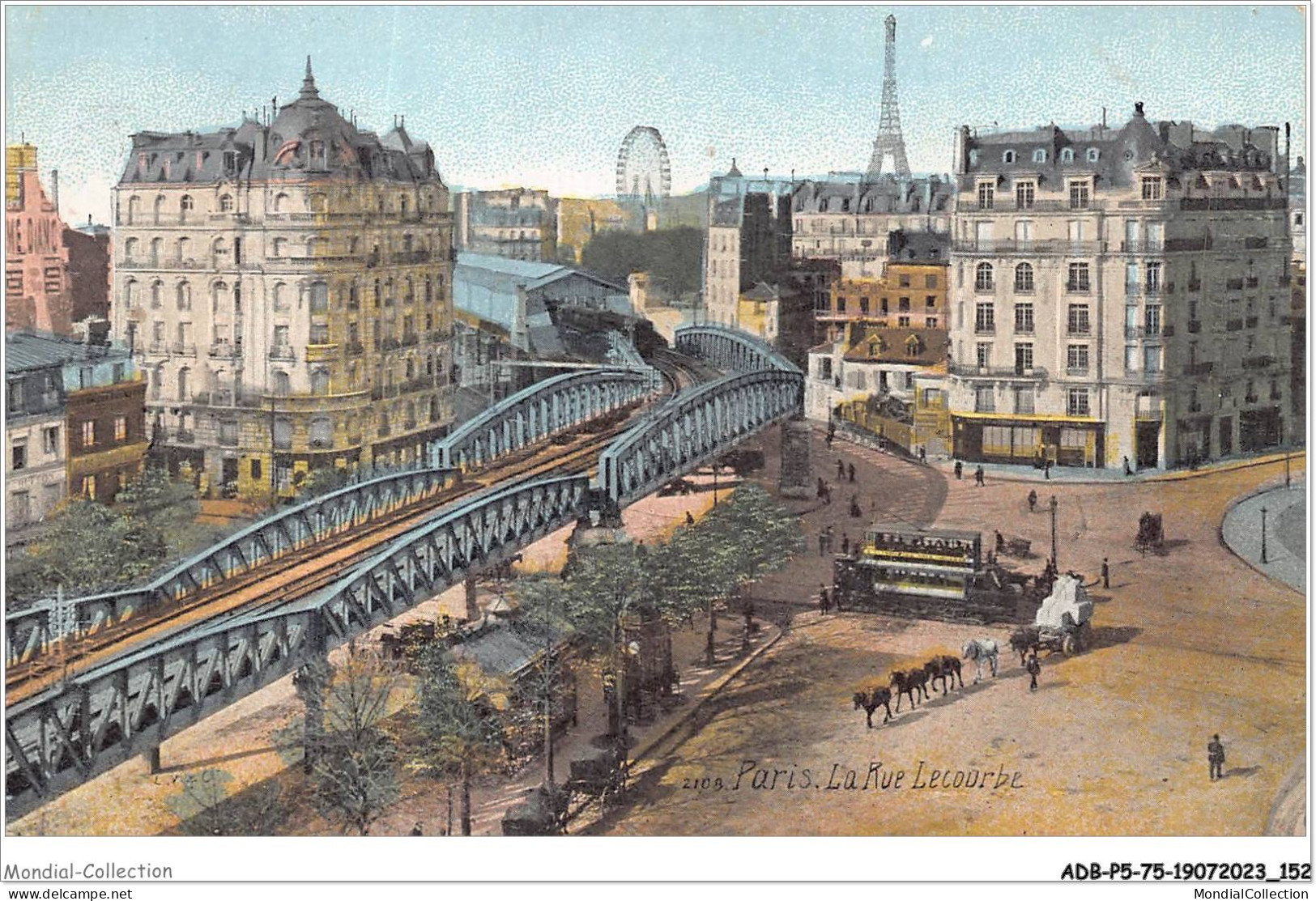 ADBP5-75-0438 - PARIS - La Rue Lecourbe - Transport Urbain En Surface