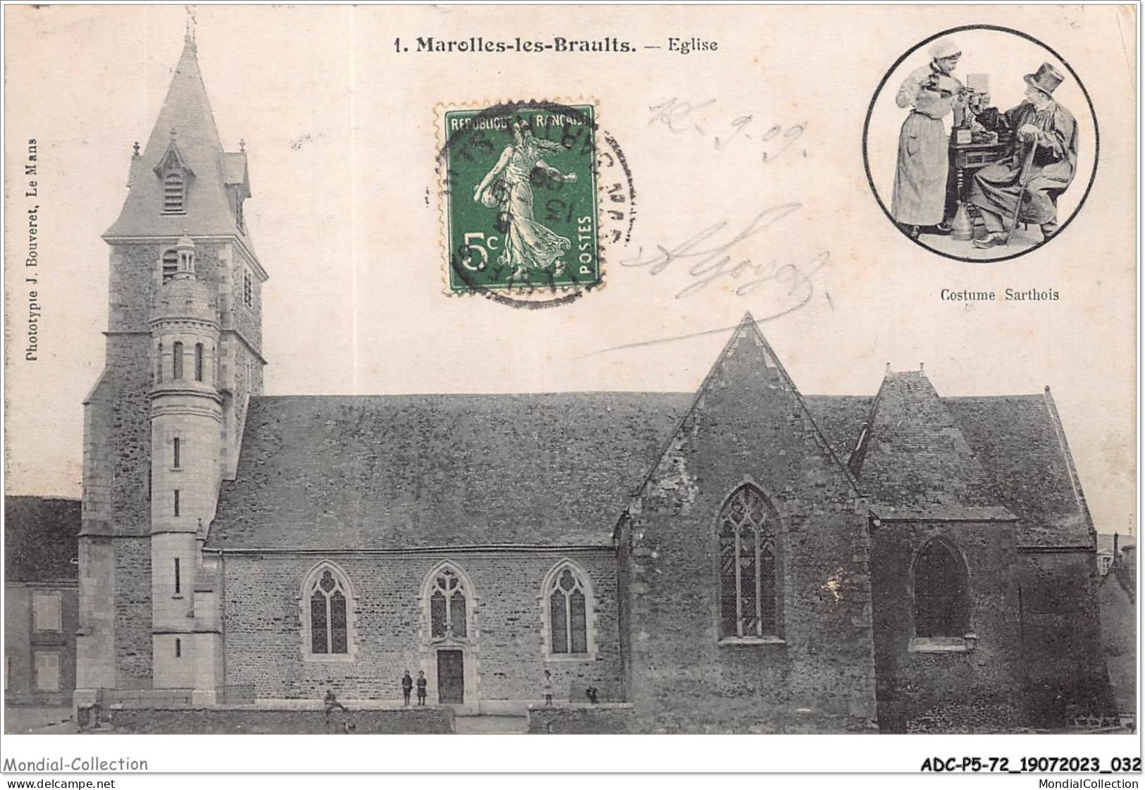 ADCP5-72-0423 - MAROLLES-LES-BRAULTS - église  - Marolles-les-Braults