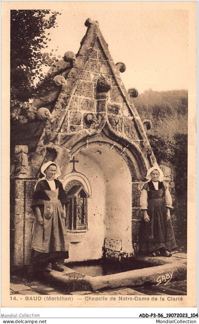 ADDP3-56-0245 - BAUD - Chapelle De Notre-dame De La Clarté - Baud