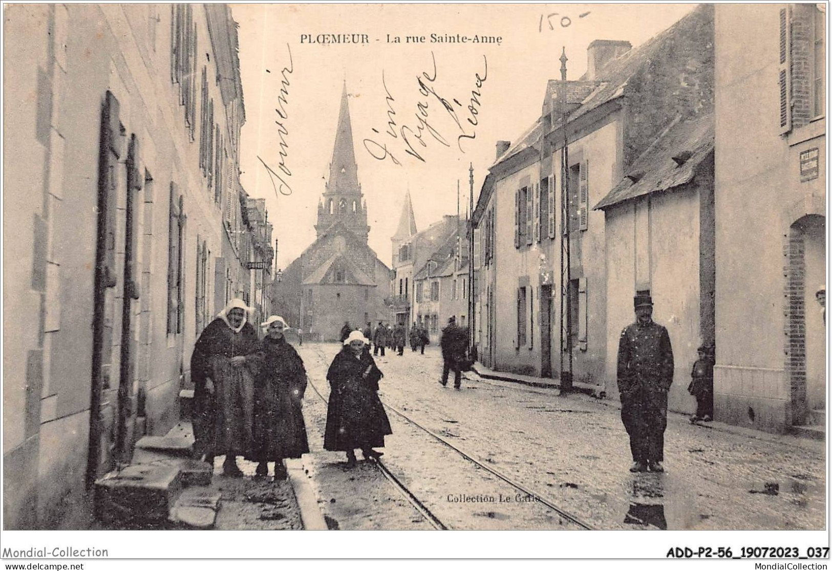 ADDP2-56-0107 - PLOEMEUR - La Rue Sainte-anne - Ploemeur