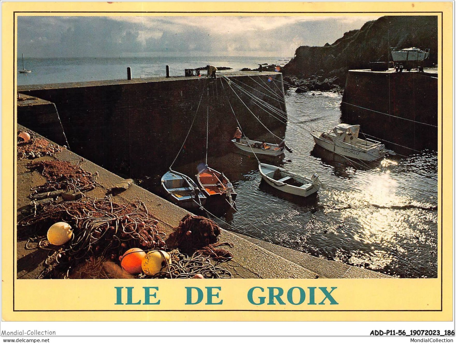 ADDP11-56-1039 - GROIX - Contre-jour Sur Port-lay - Groix