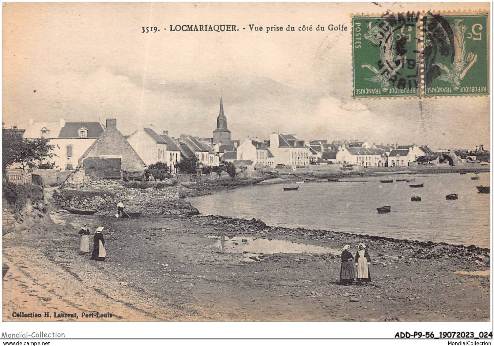 ADDP9-56-0768 - LOCMARIAQUER - Vue Prise Du Côté Du Golfe - Locmariaquer