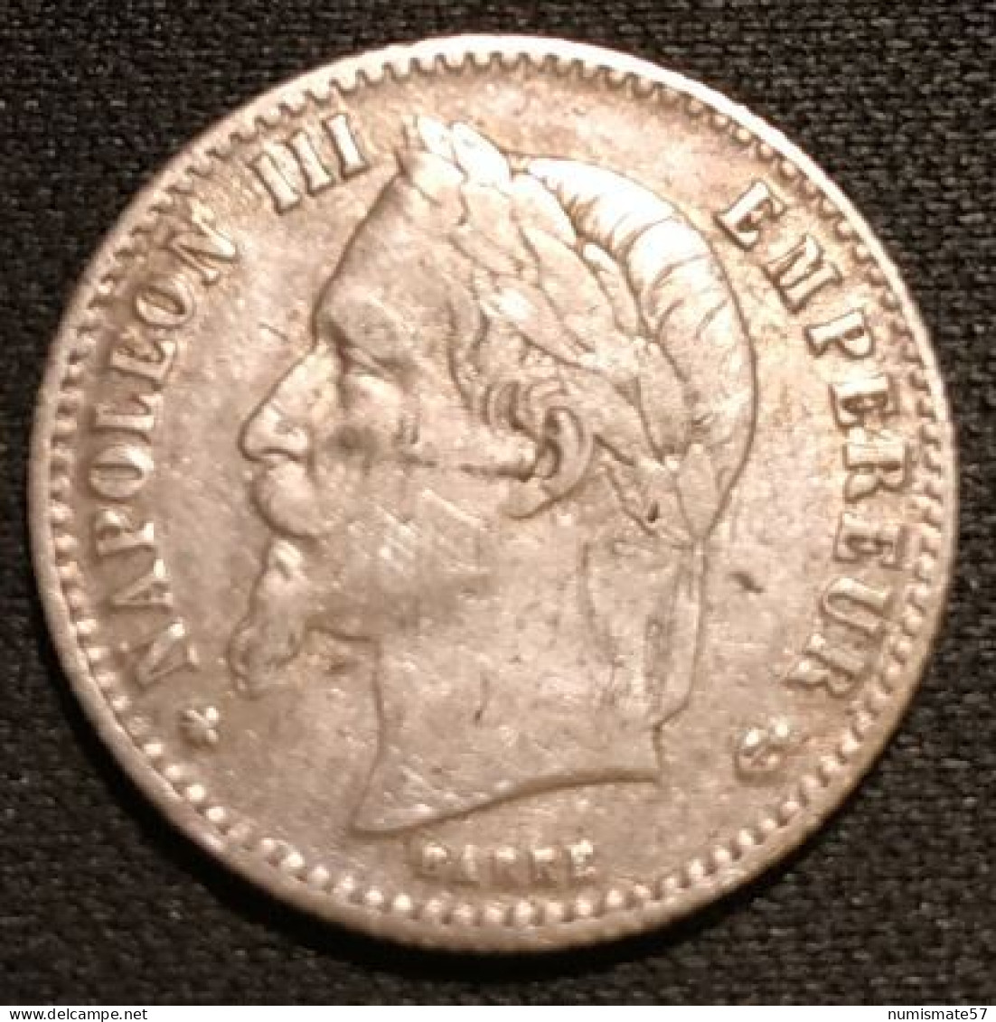 FRANCE - 50 CENTIMES 1867 A - Napoléon III - Tête Laurée - Argent - Silver - Gad 417 - KM 814 - 50 Centimes