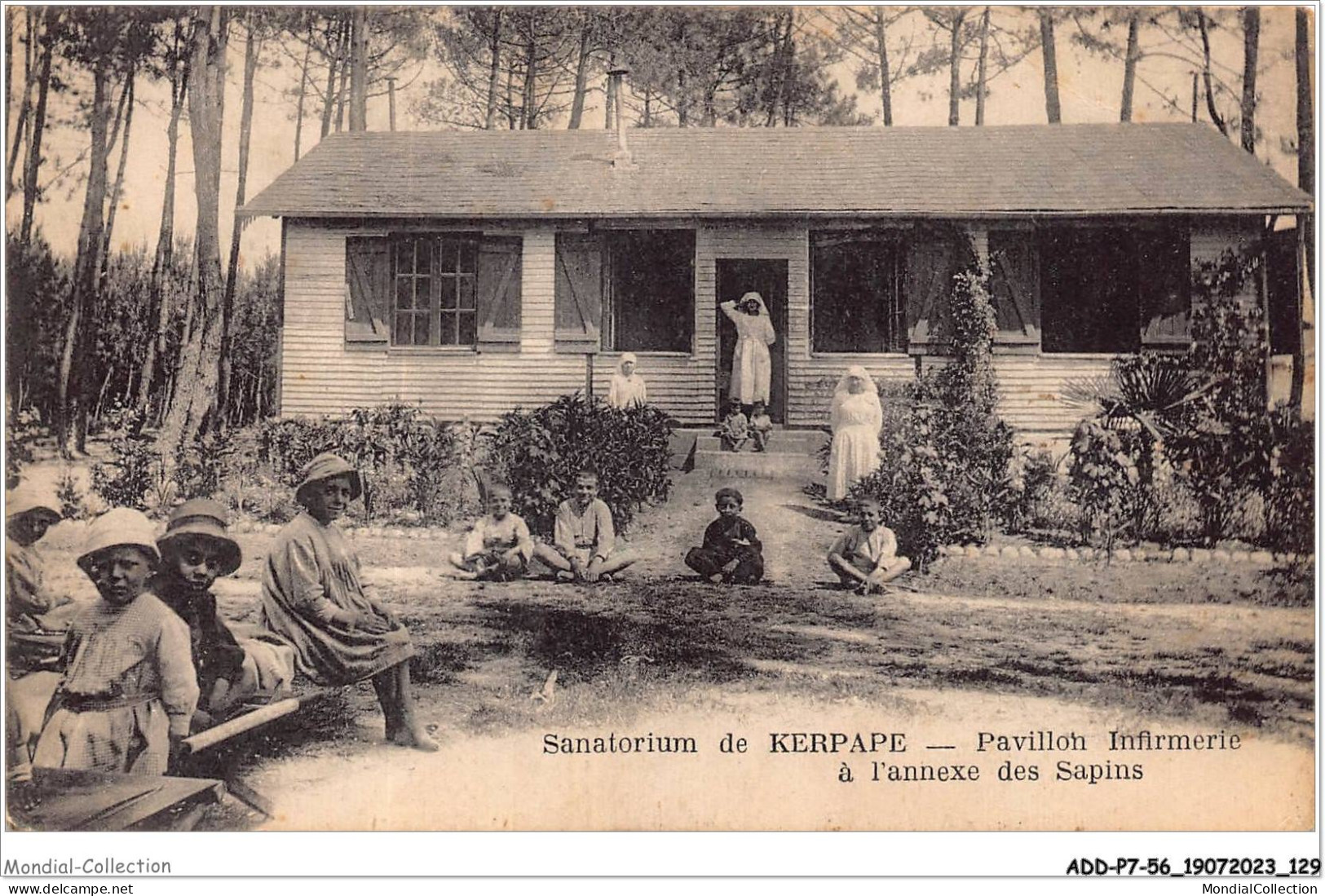 ADDP7-56-0643 - KERPAPE - Sanatorium De Kerpape - Pavillon Infirmerie à L'annexe Des Sapins PLOEMEUR - Ploemeur