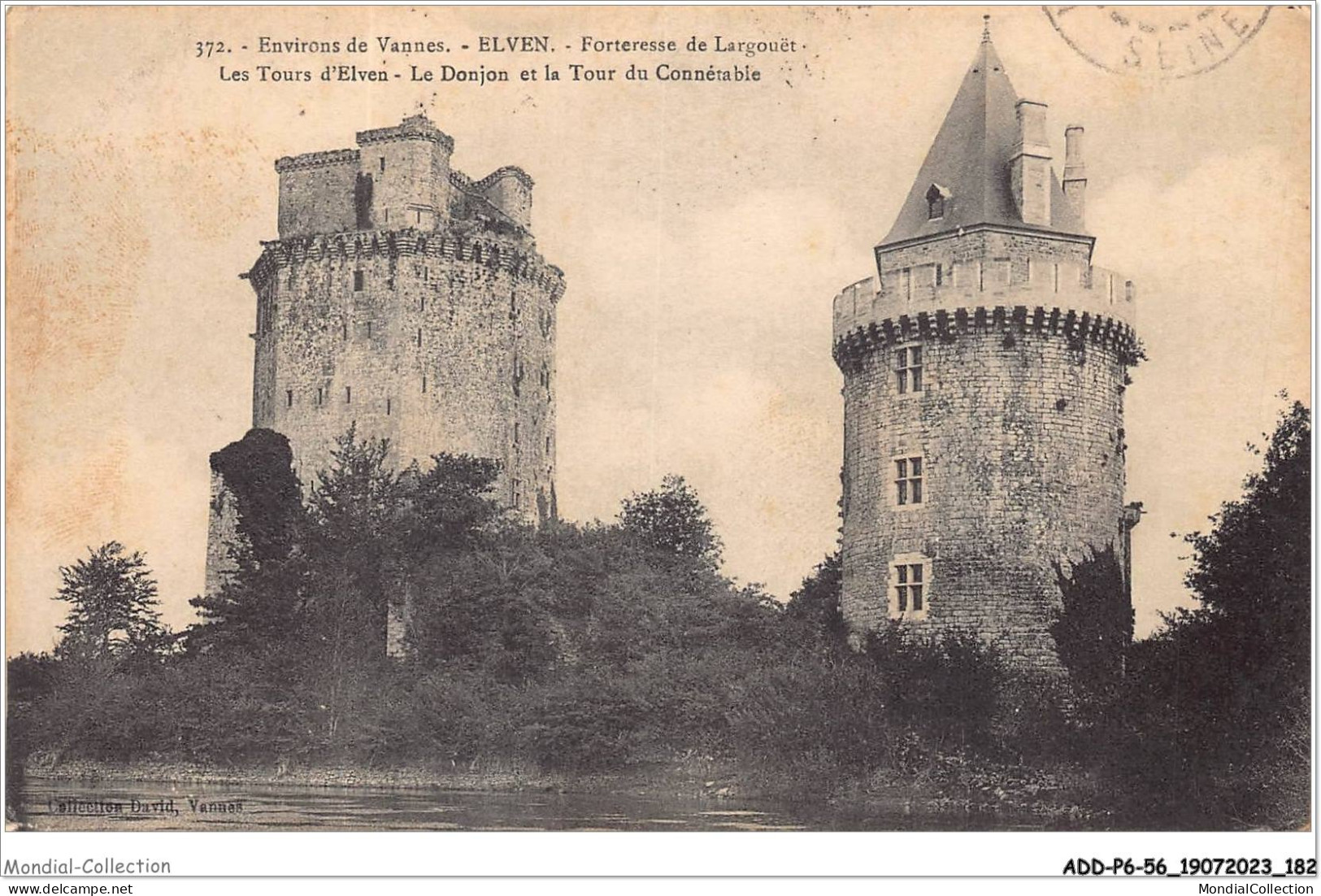 ADDP6-56-0559 - Environs De VANNES - ELVEN - Forteresse De Largouët - Les Tours D'elven - Elven