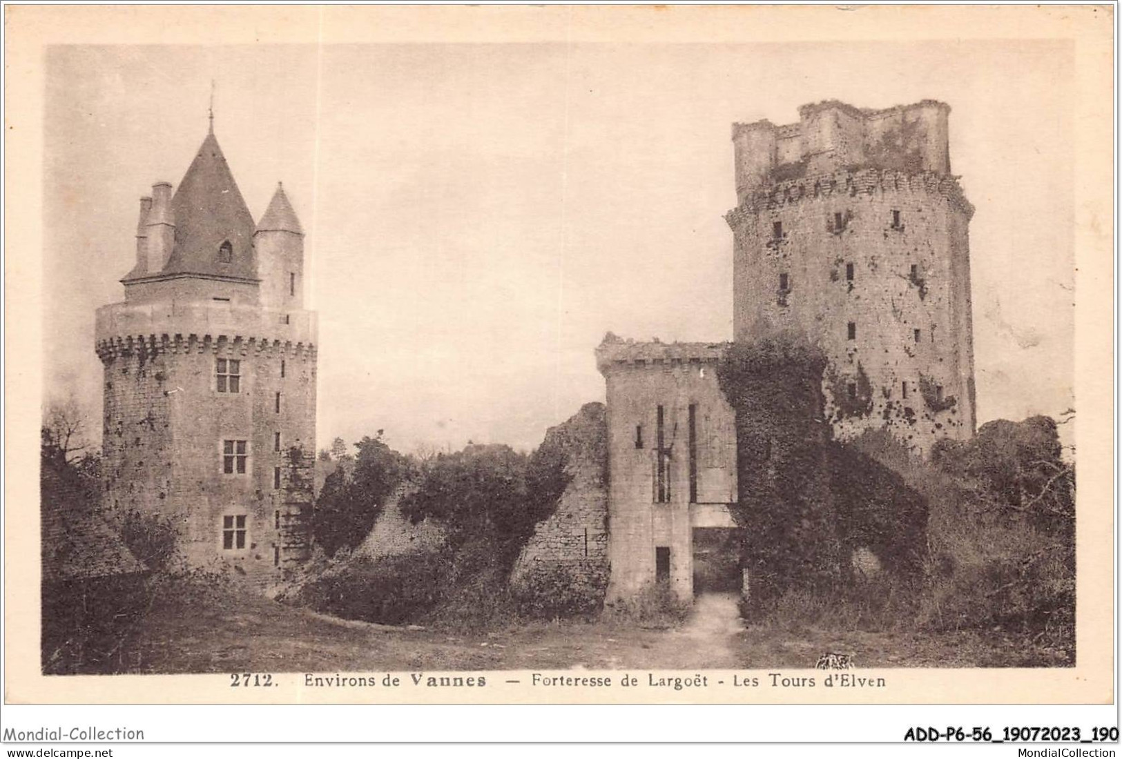 ADDP6-56-0563 - Environs De VANNES - ELVEN - Forteresse De Largouët - Les Tours D'elven - Elven