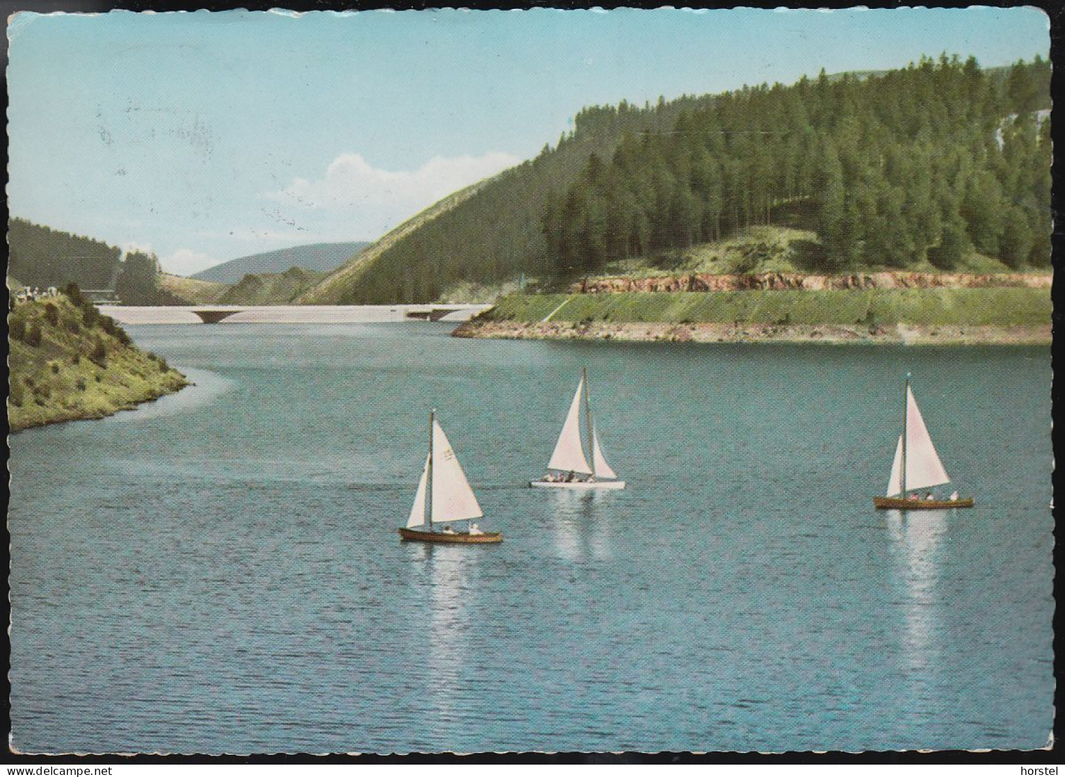 D-38707 Schulenberg - Okertalsperre (Oberharz) - Segelboote (50er Jahre) - Altenau