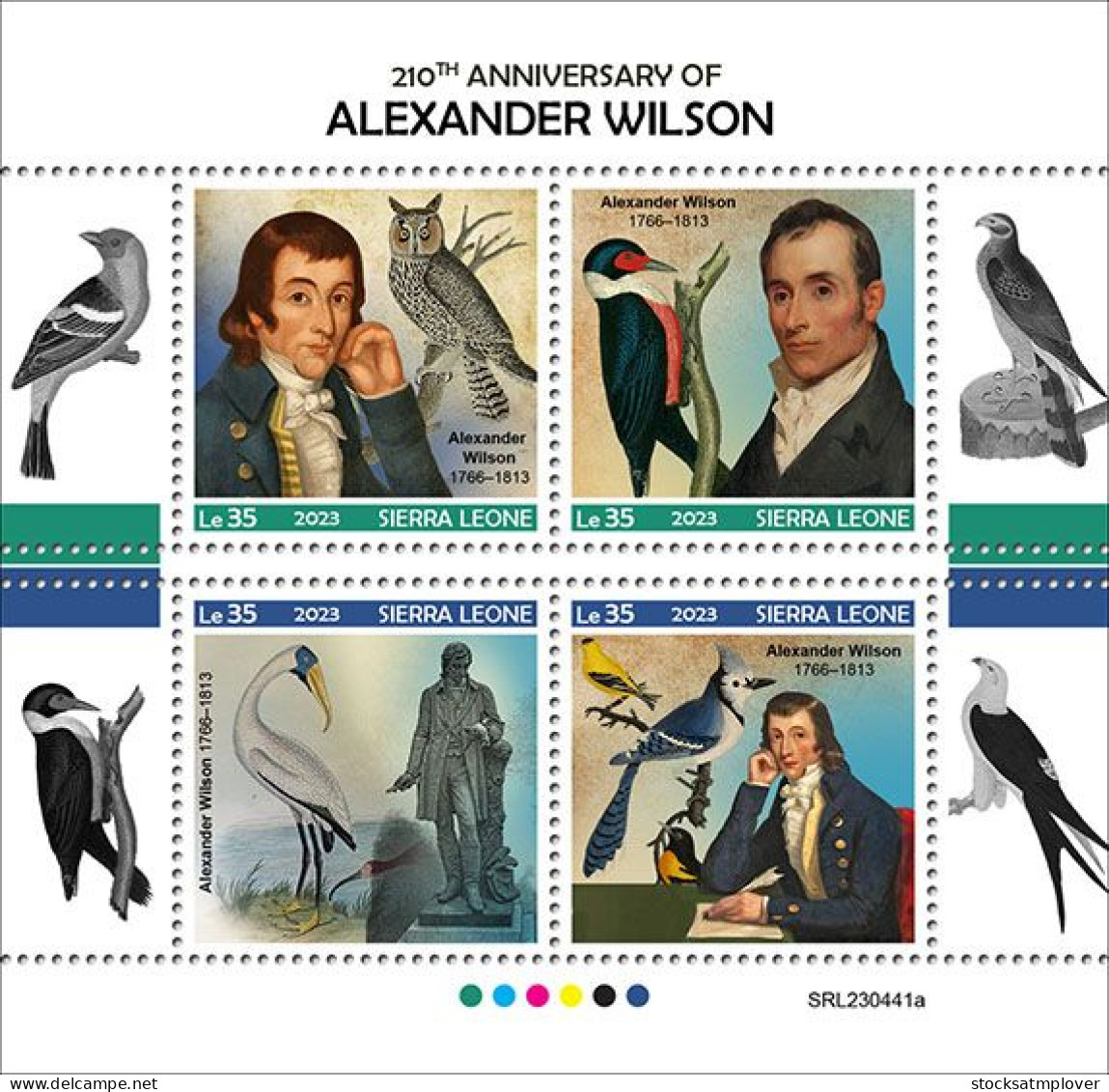 Sierra Leone 2023  Birds 210th Memorial Anniversary Of Alexander Wilson S202402 - Sierra Leone (1961-...)