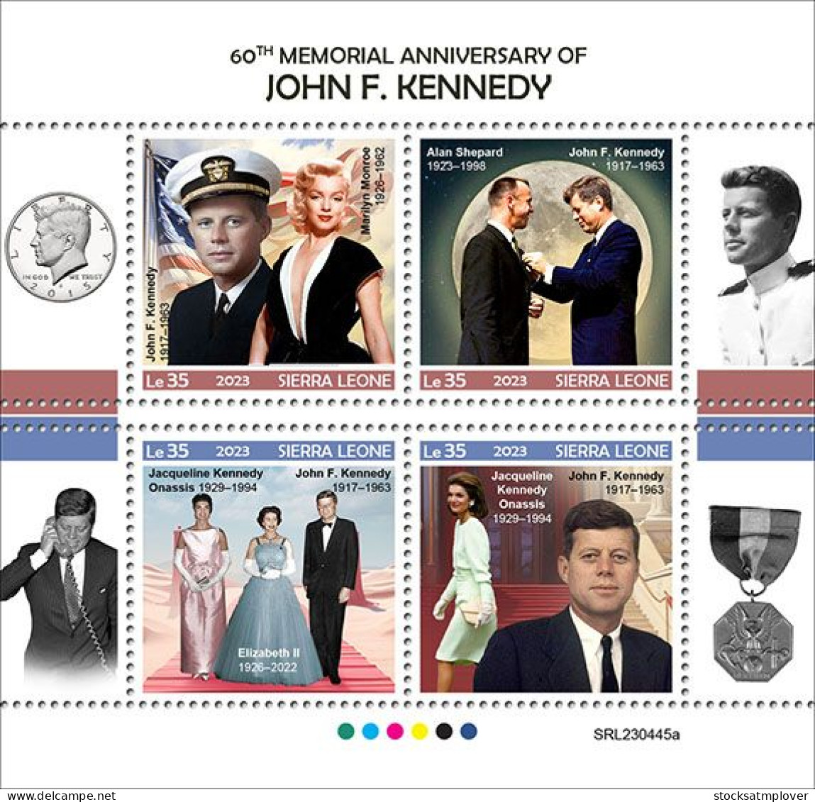 Sierra Leone 2023   John F. Kennedy Space Monroe S202402 - Sierra Leone (1961-...)