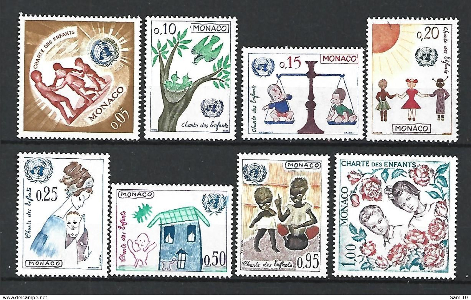Timbre De Monaco Neuf * / ** N 599 * / 600 / 606 ** - Unused Stamps