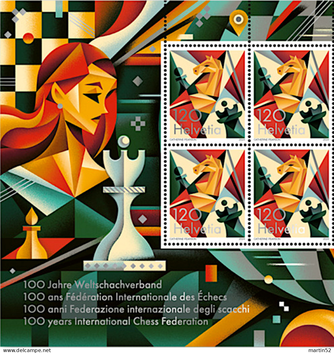 Schweiz Suisse 2024: Weltschachverband - Fédération Des Échecs - Chess Federation - Federazione Degli Cacchi  ** MNH - Echecs