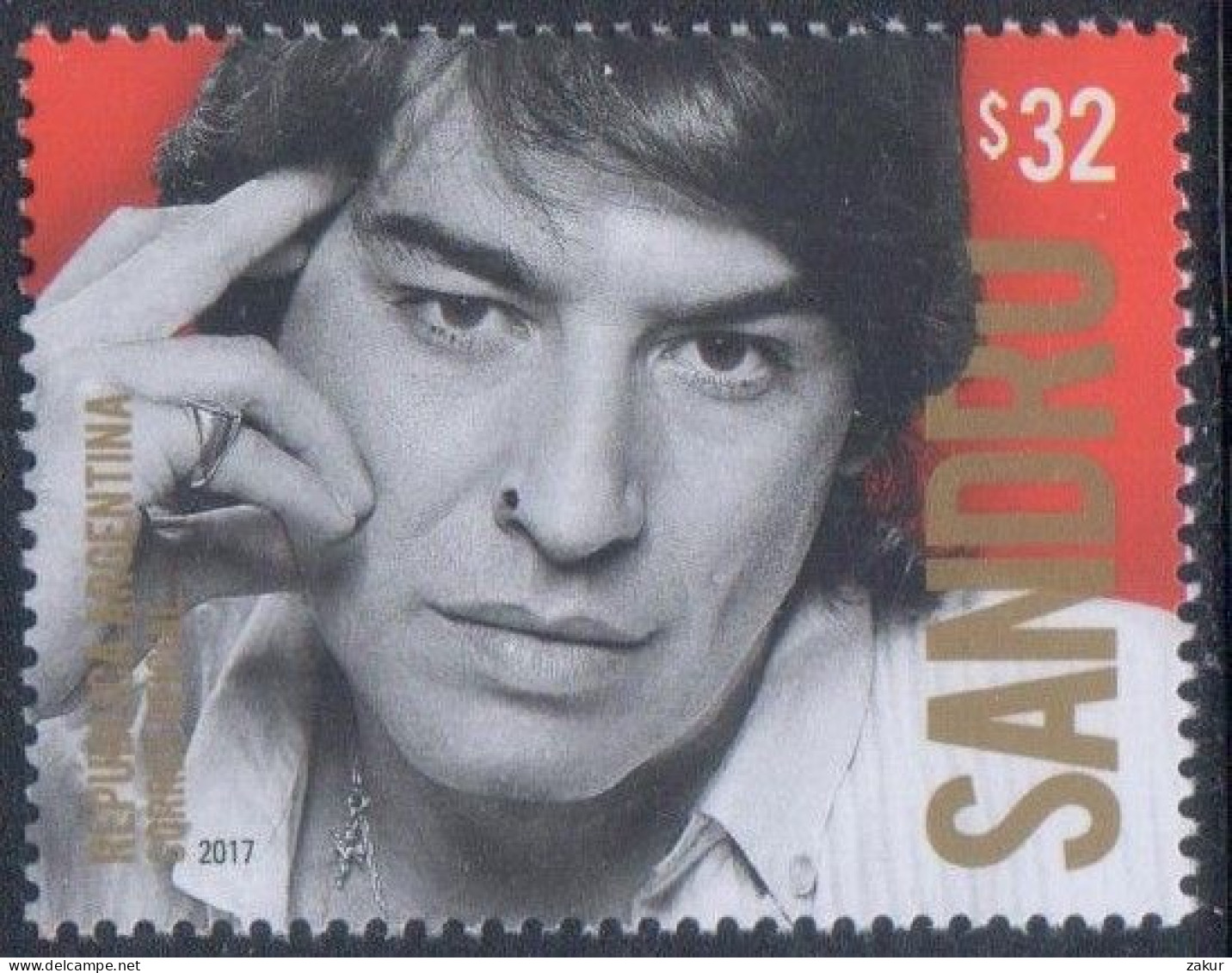 Argentina 2017 - Sello Homenaje A Sandro - Unused Stamps