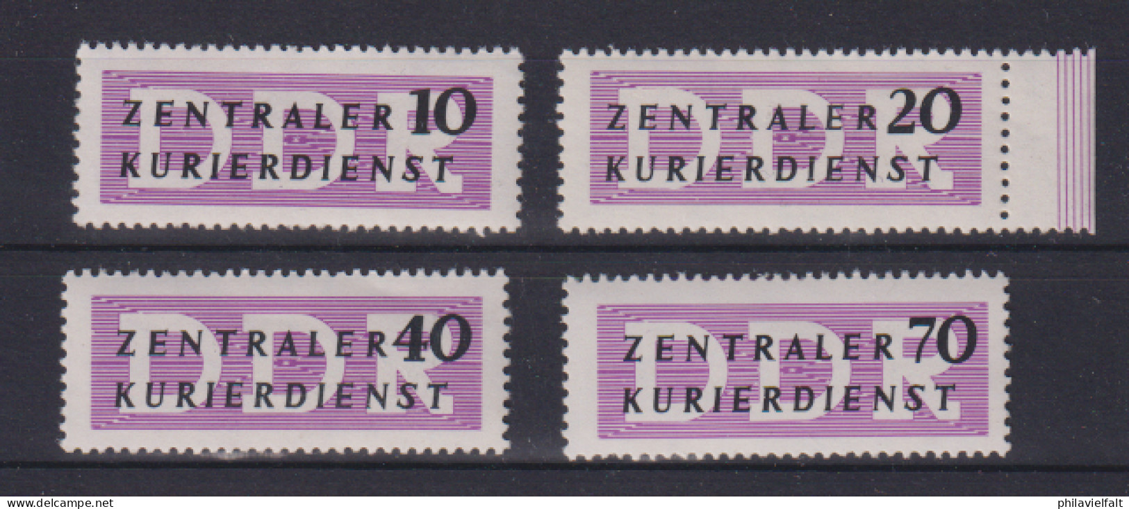 DDR 1956 Dienstmarken B Für Den ZKD MiNo. 6/9XII ** (S Mit Abschlußbalken) - Postfris