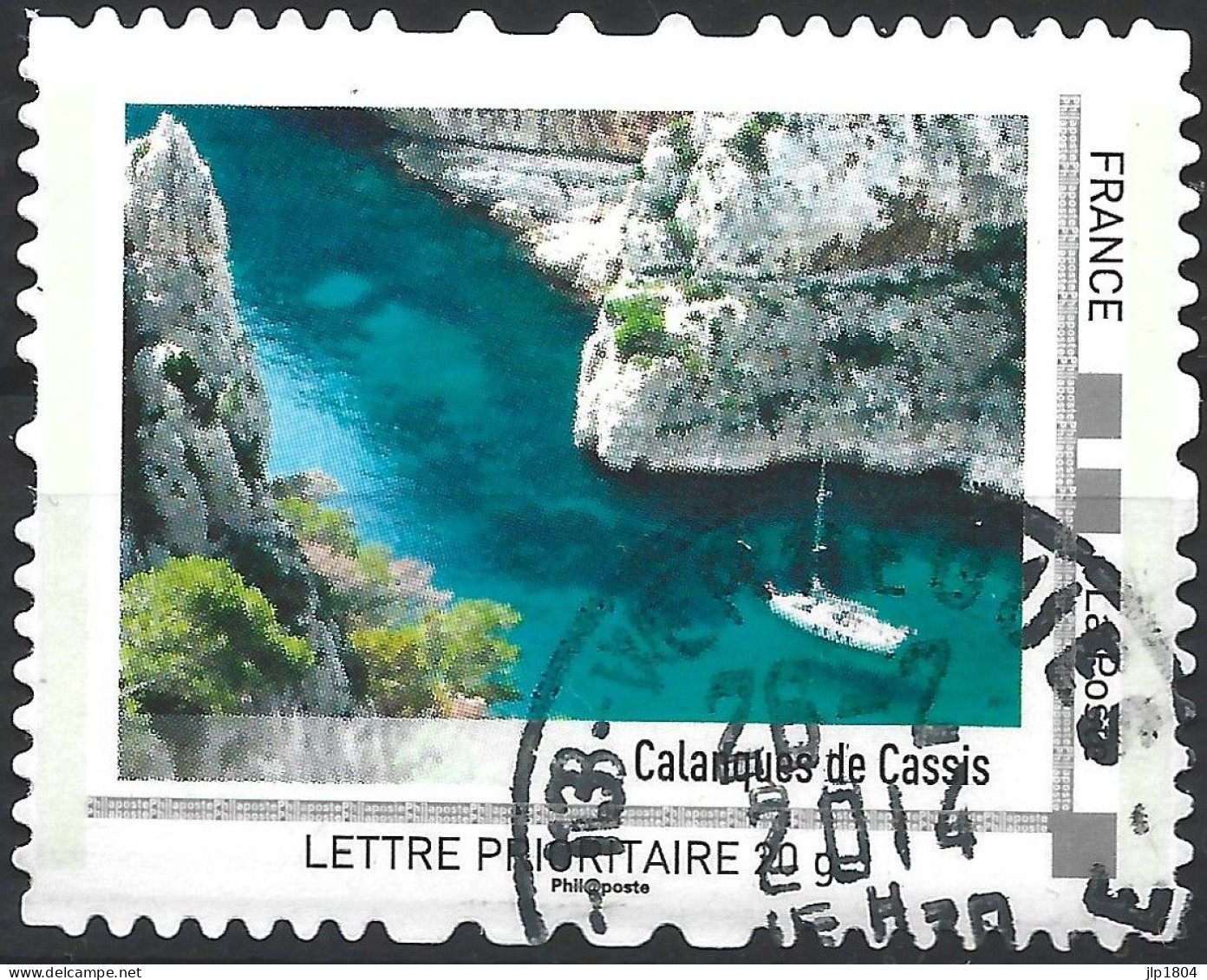 Montimbramoi  Calanques De Cassis - Lettre Prioritaire : Timbre Sur Support Cachet Rond - Used Stamps