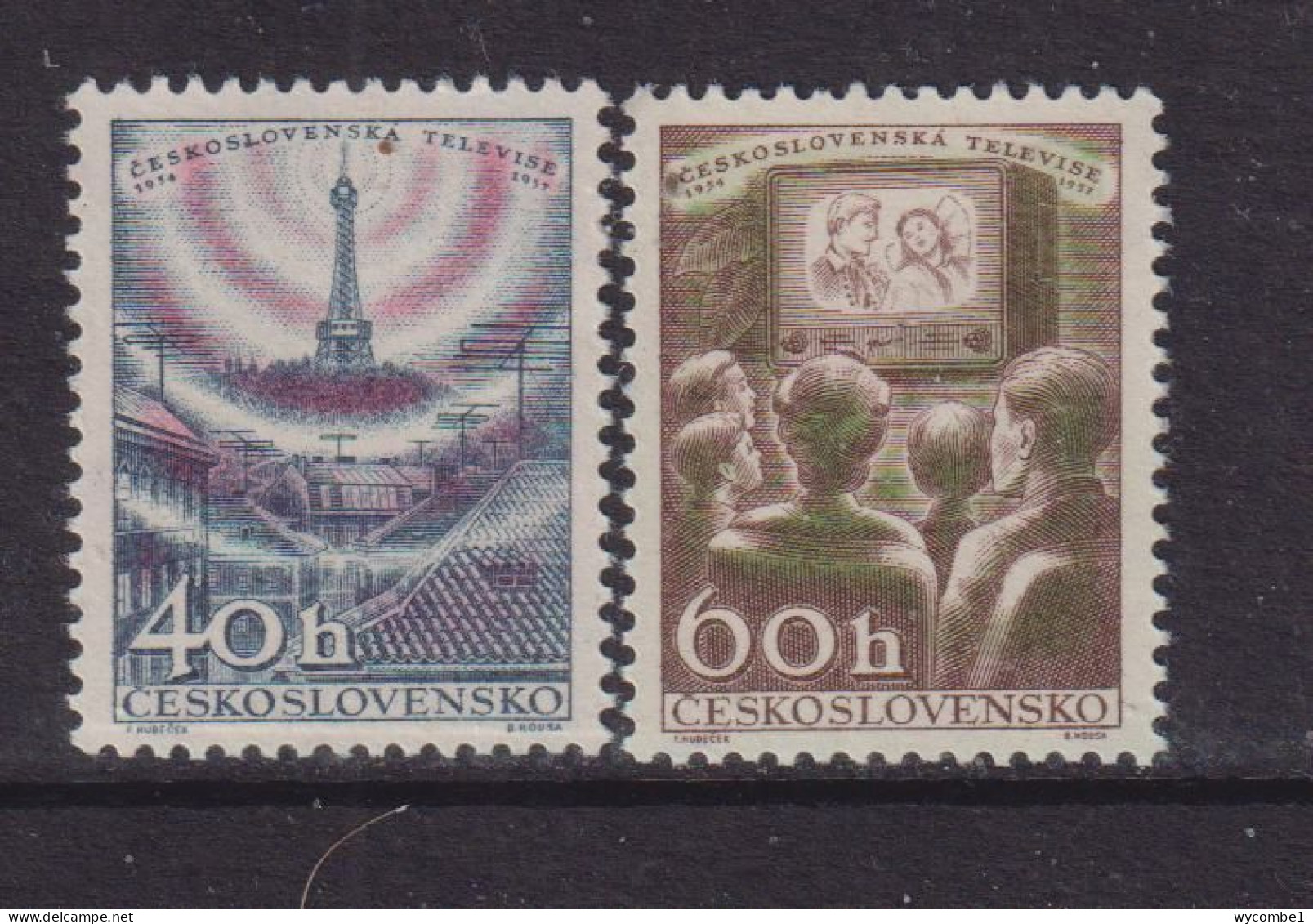 CZECHOSLOVAKIA  - 1957 Television Set  Never Hinged Mint - Unused Stamps