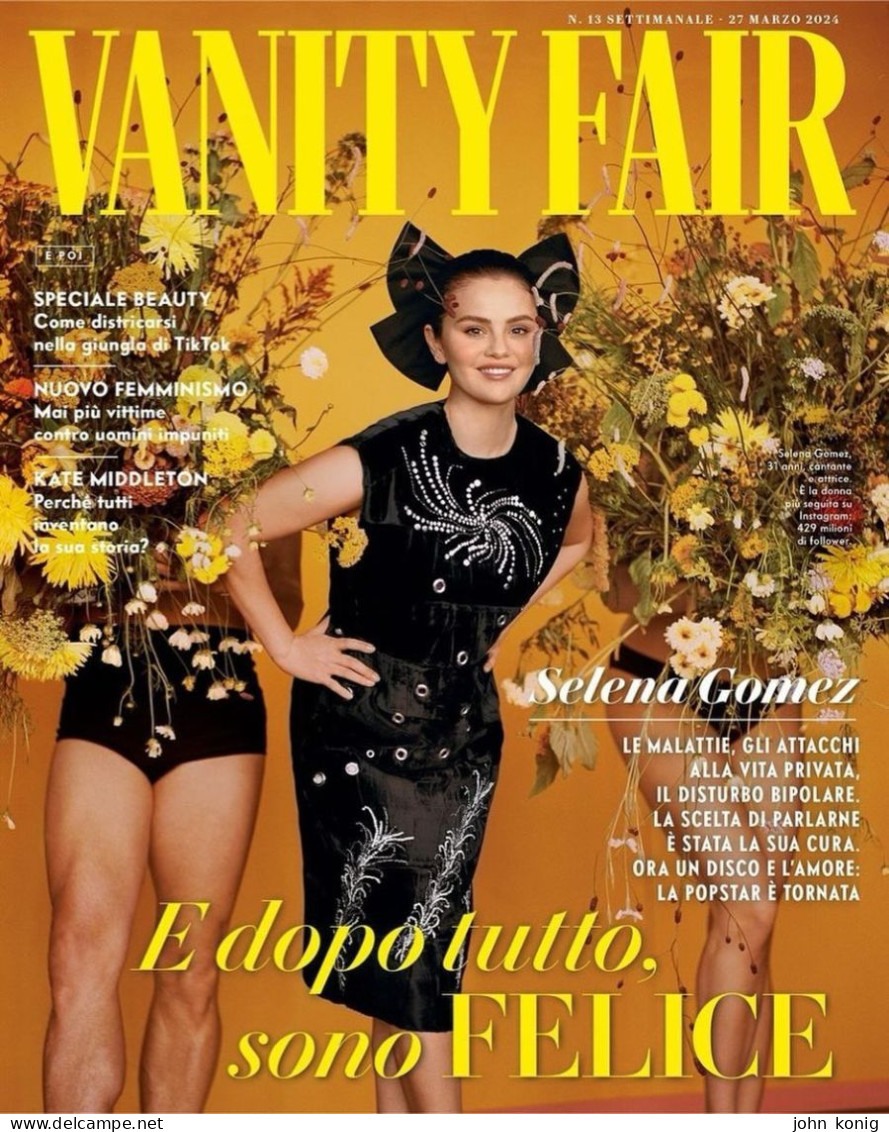 VANITY FAIR MAGAZINE ITALY MARCH 2024 SELENA GOMEZ - Moda