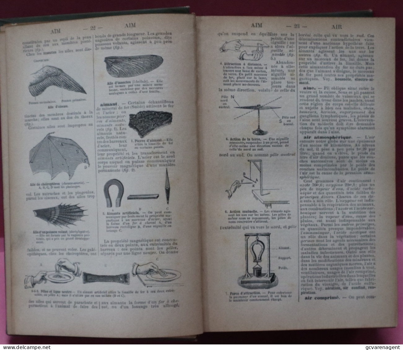 DICTIONNAIRE MANUEL ILLUSTRE DES SCIENCES USUELLES  1897 - BON ETAT - 807 PAGES - 19 X 13 X 4.5 CM  VOIR IMAGES - Wissenschaft