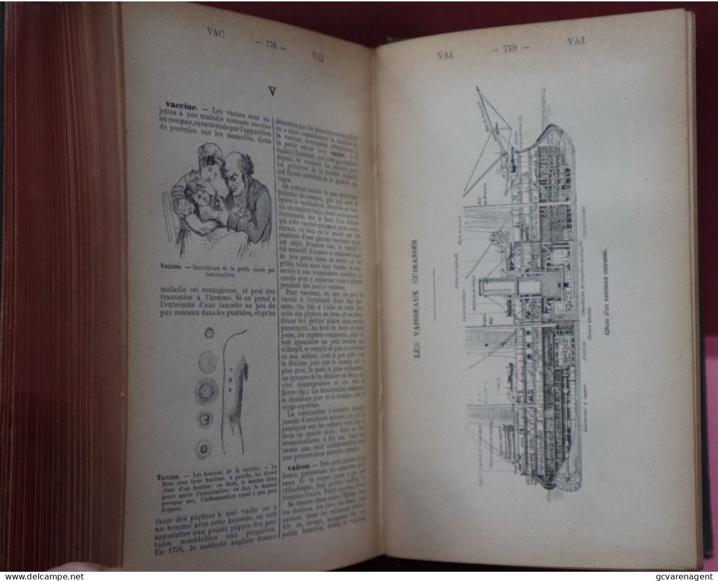 DICTIONNAIRE MANUEL ILLUSTRE DES SCIENCES USUELLES  1897 - BON ETAT - 807 PAGES - 19 X 13 X 4.5 CM  VOIR IMAGES