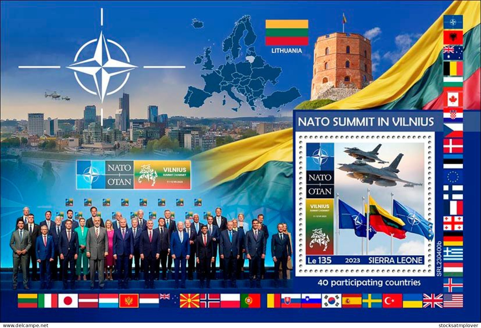 Sierra Leone 2023 NATO Summit In Vilnius S202402 - Sierra Leone (1961-...)