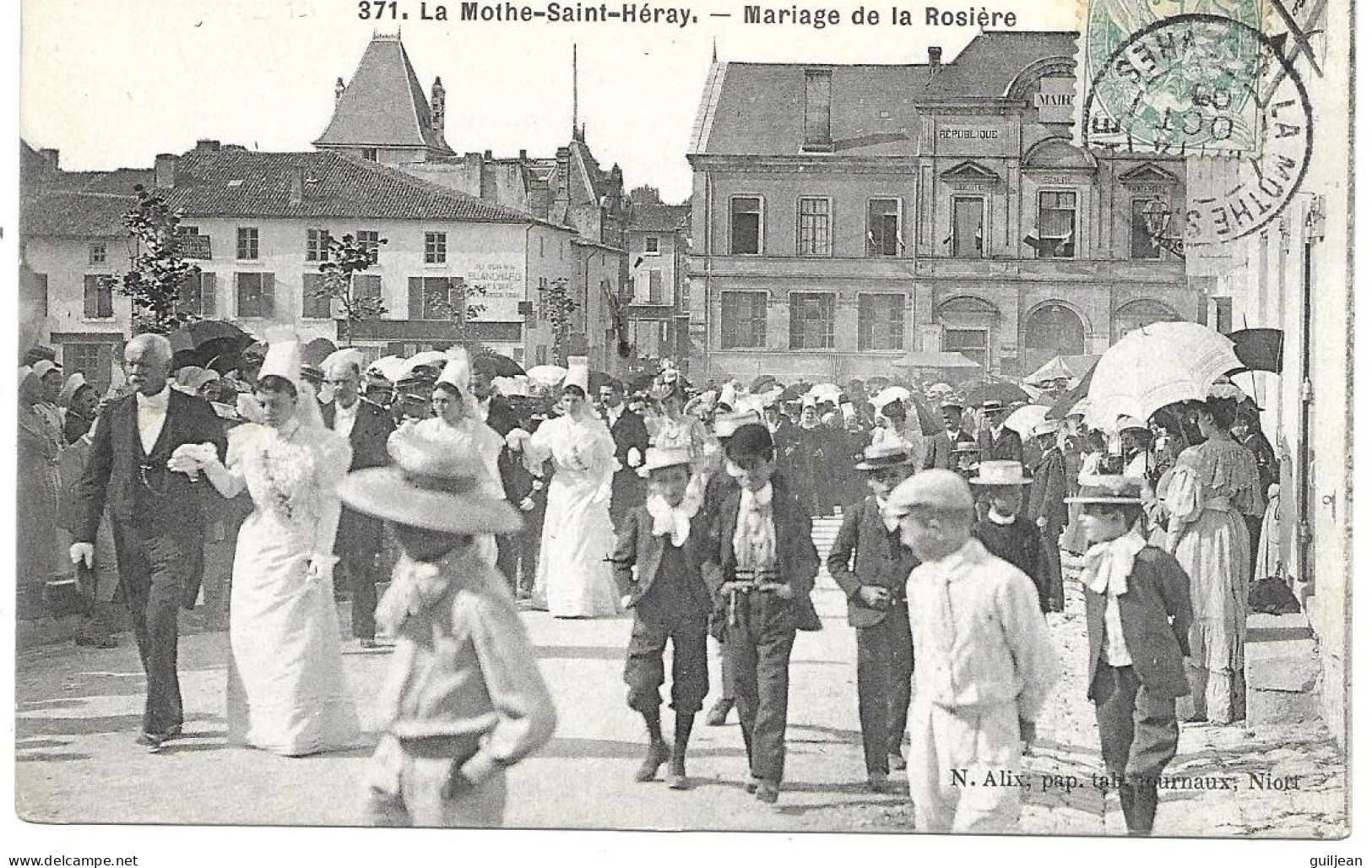 79 DEUX SEVRES - LA MOTHE SAINT-HERAYE - LA MOTHE-SAINT-HERAY - MARIAGE DE LA ROSIERE - N° 371 - CIRCULé. - La Mothe Saint Heray