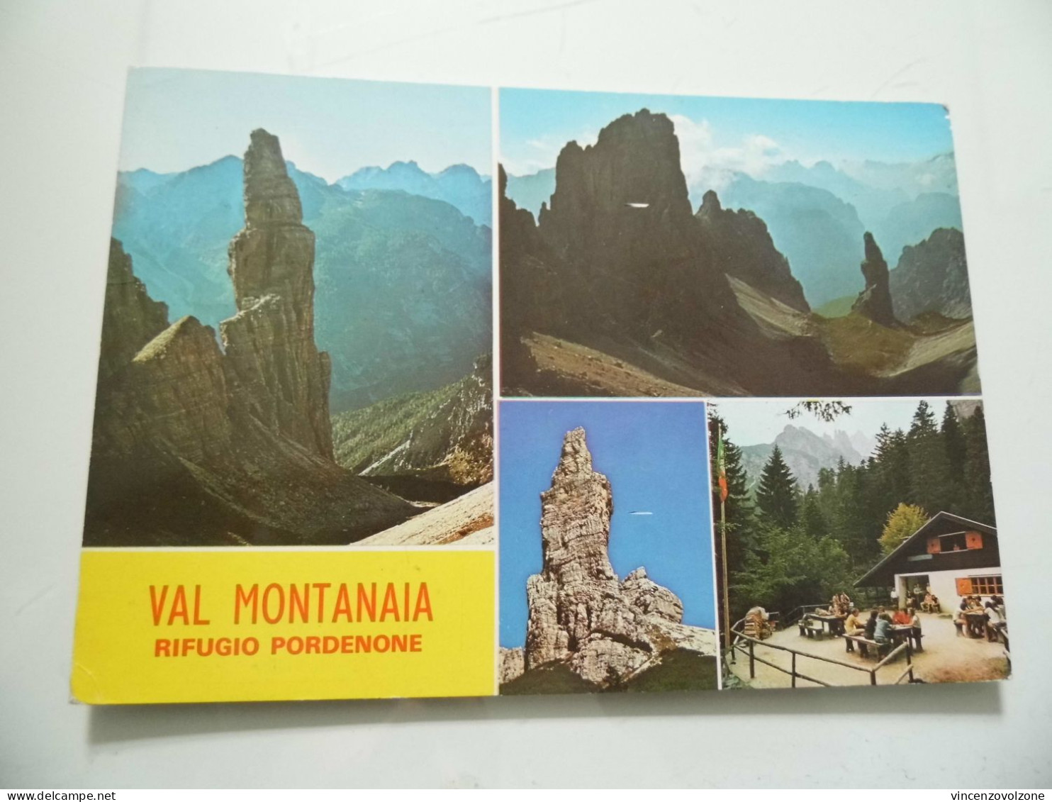 Cartolina Viaggiata "VAL MONTANA RIFUGIO PORDENONE" Vedutine 1986 - Pordenone