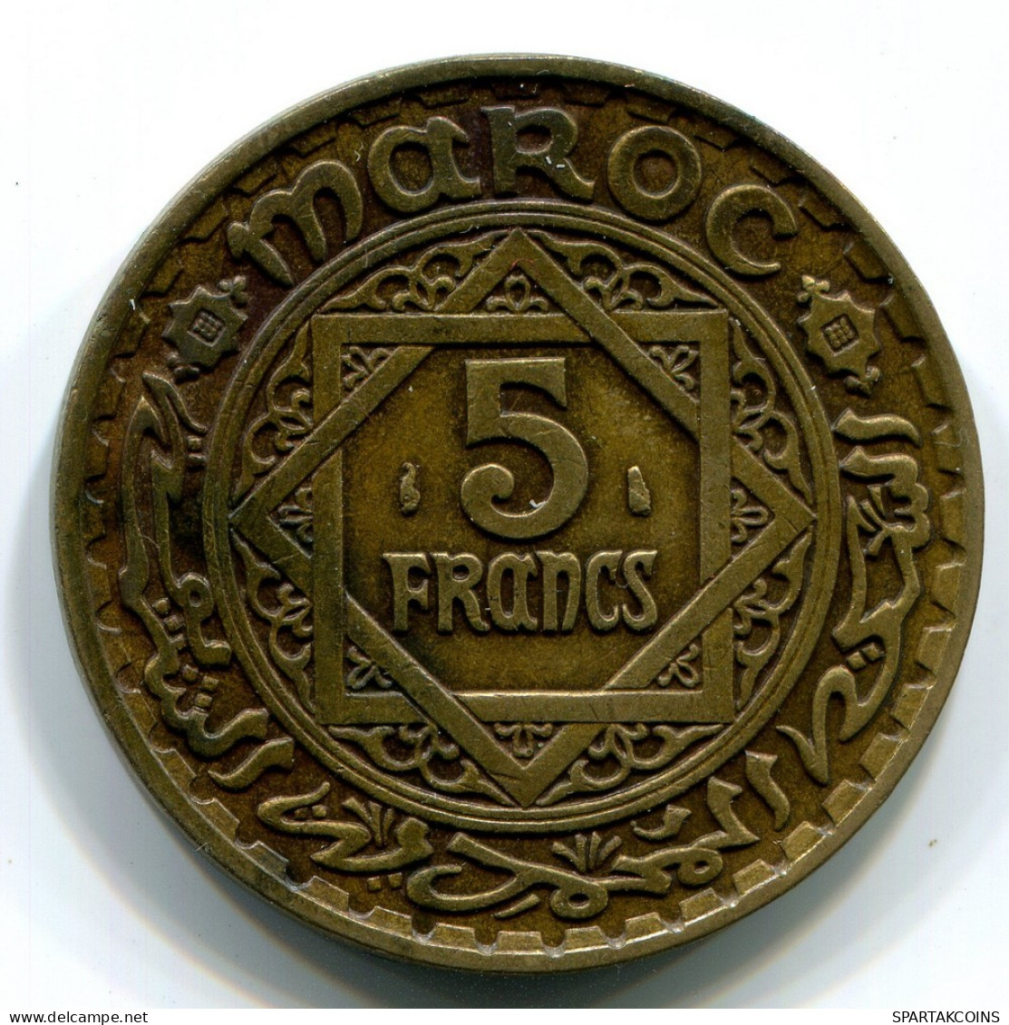 5 FRANCS 1946 MARRUECOS MOROCCO Moneda #AP516.E.A - Marocco