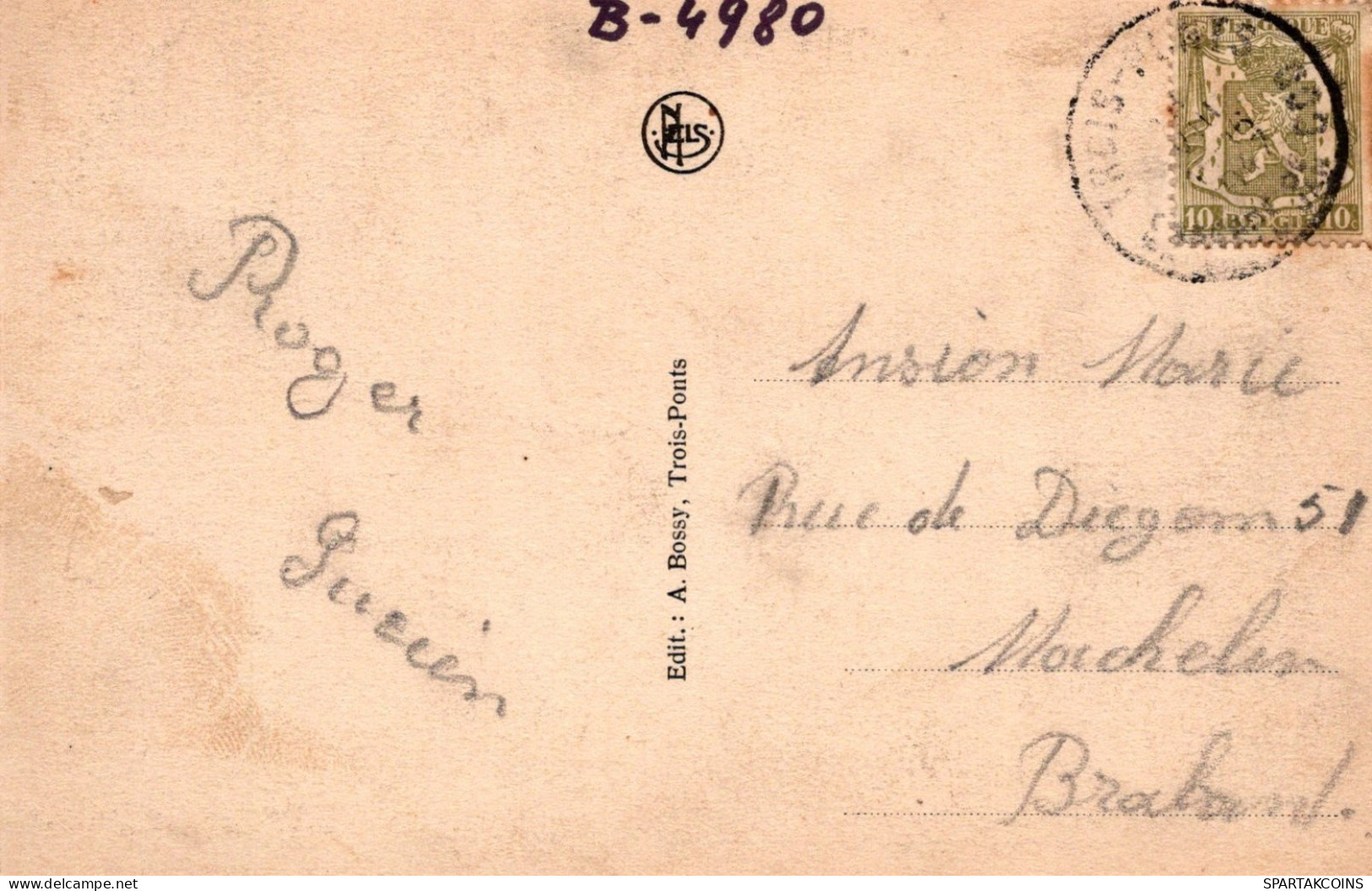 BELGIEN COO WASSERFALL Provinz Lüttich (Liège) Postkarte CPA #PAD120.A - Stavelot