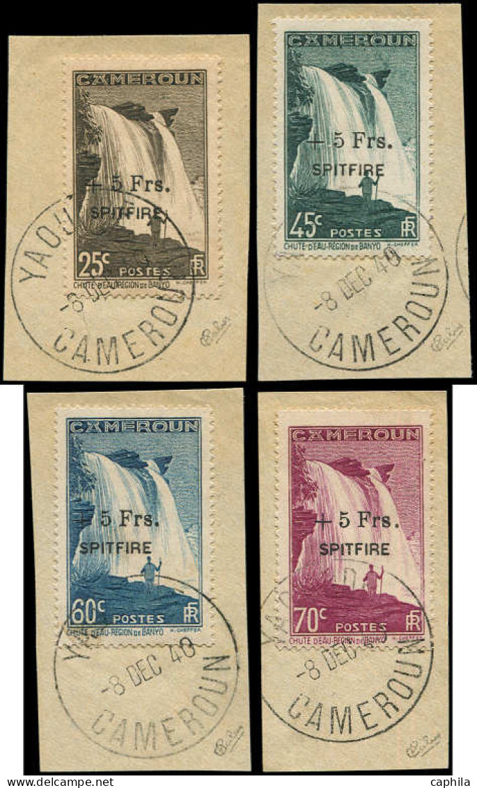 CAMEROUN Poste O - 236/39, Sur Fragments, Signés Calves: SPITFIRE - Cote: 580 - Used Stamps