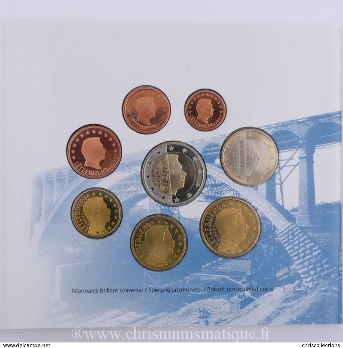 Euro , Luxembourg, Coffret BU 2003 - Luxembourg