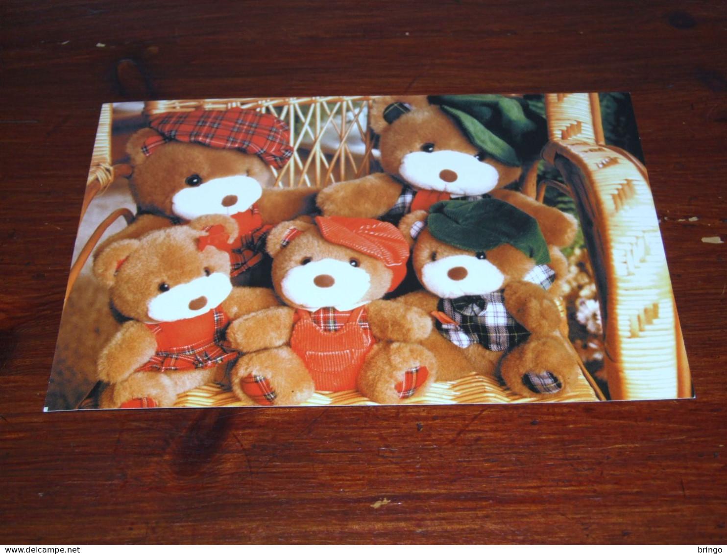 73006-      CA. 12 X 17,5 CM. DOUBLE CARD - BEREN / BEARS / BÄREN / OURS / ORSI / TEDDYBEARS - Jeux Et Jouets