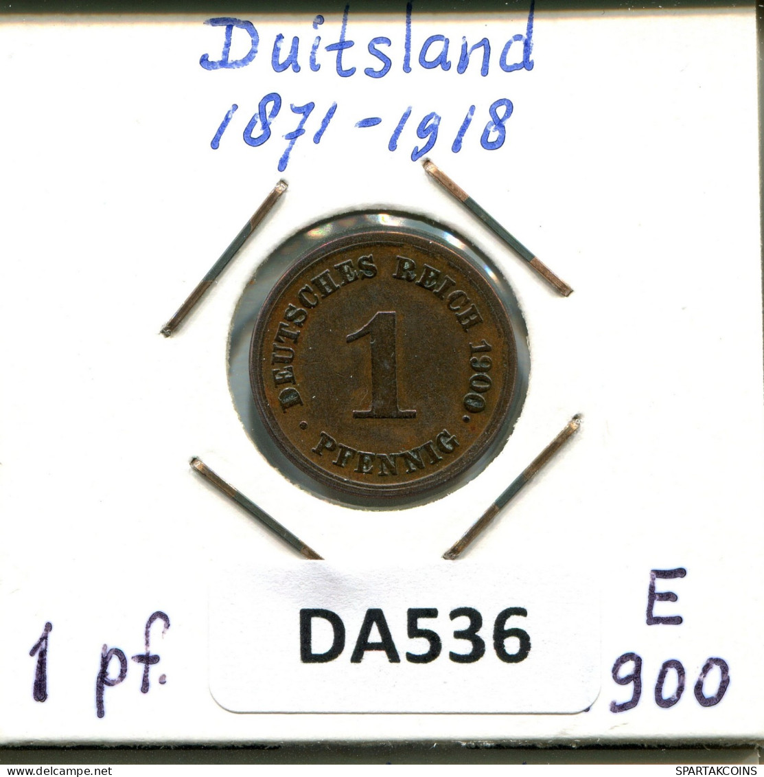 1 PFENNIG 1900 E GERMANY Coin #DA536.2.U.A - 1 Pfennig