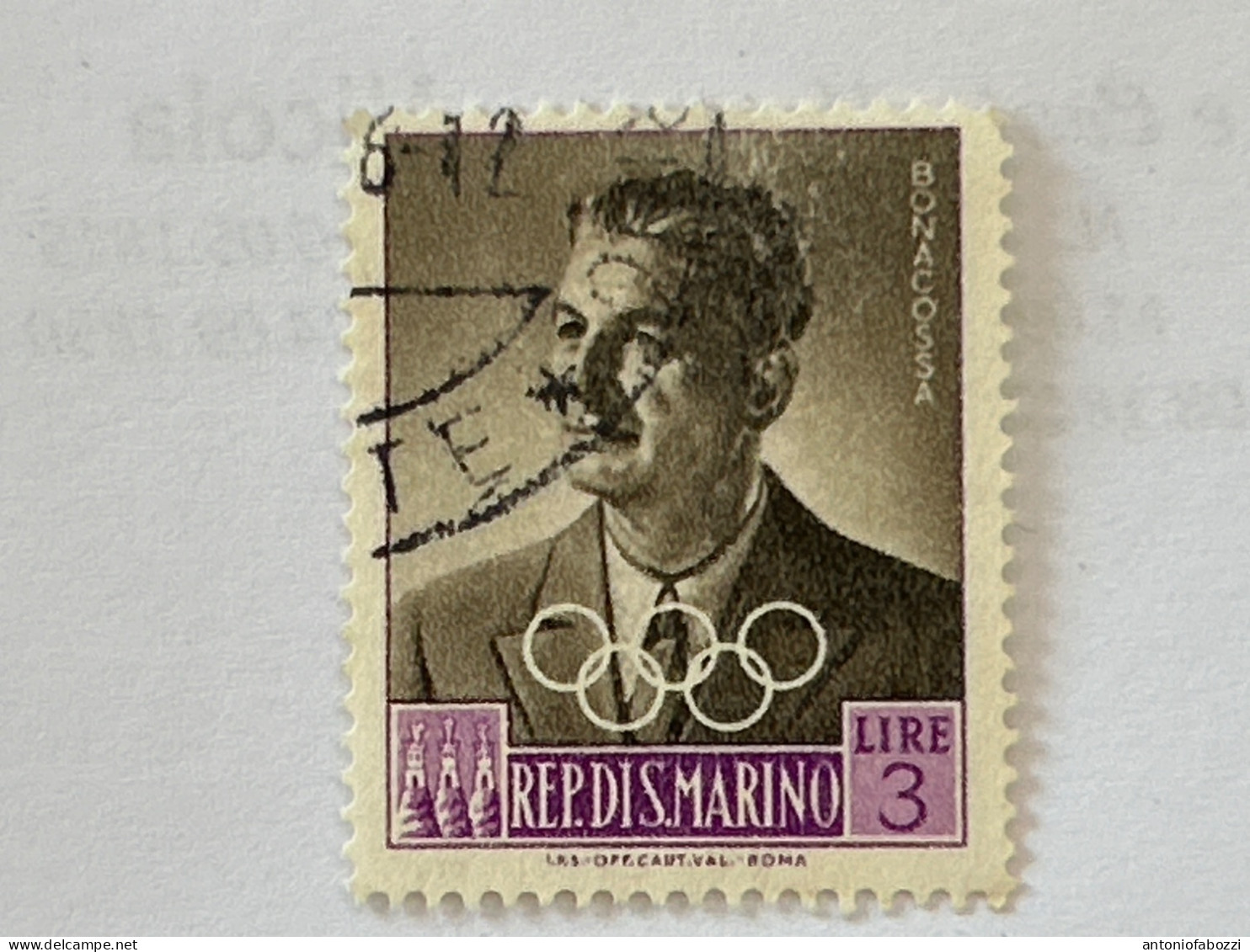 1959 Dirigenti Del Comitato Olimpico Internazionale - Lire 3 Bonacossa - Catalogo Unificato 492 - Used Stamps