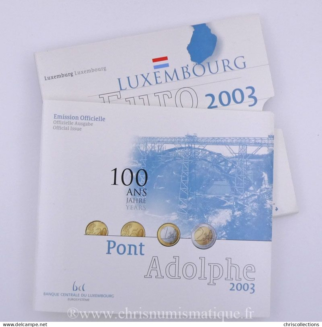 Euro, Luxembourg , Coffret BU 2003 - Luxemburgo