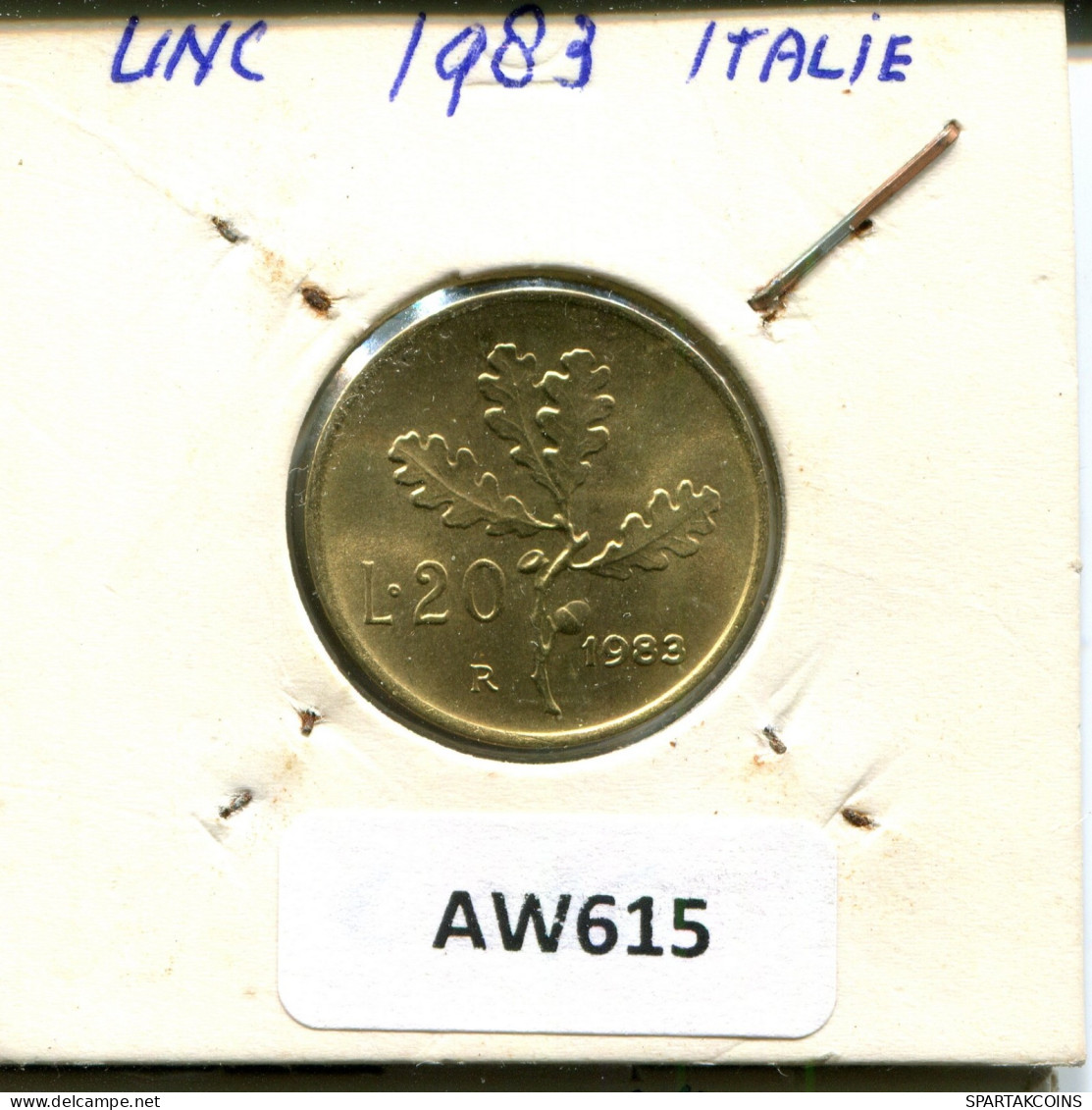 20 LIRE 1983 R ITALY Coin #AW615.U.A - 20 Lire