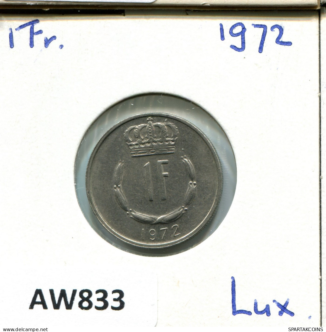 1 FRANC 1971 LUXEMBURG LUXEMBOURG Münze #AW833.D.A - Luxembourg