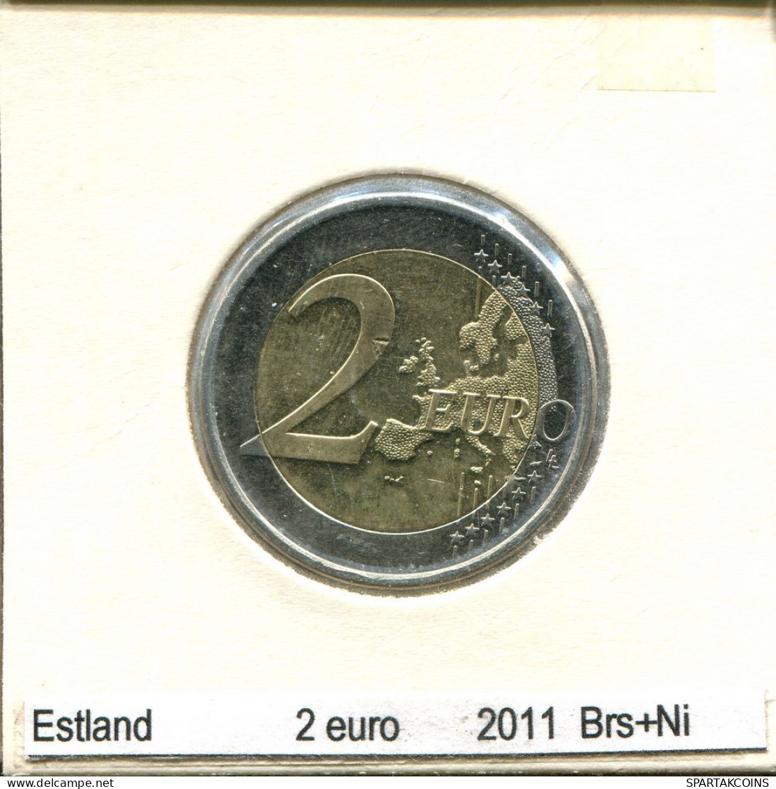 2 EURO 2011 ESTONIE ESTONIA BIMETALLIC Pièce #AS685.F.A - Estonie